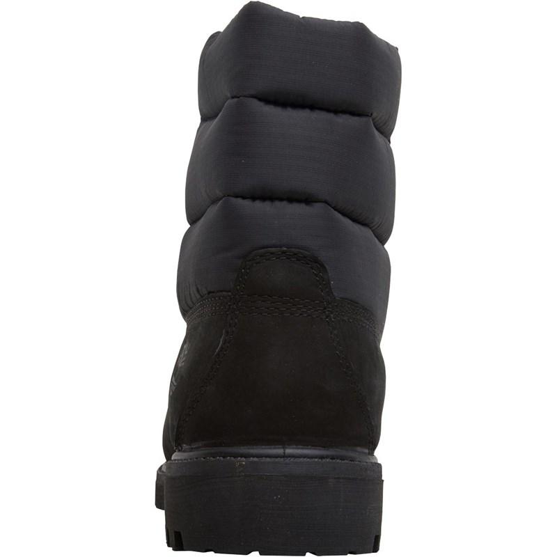 6 Inch Premium Puffer Boots Black 