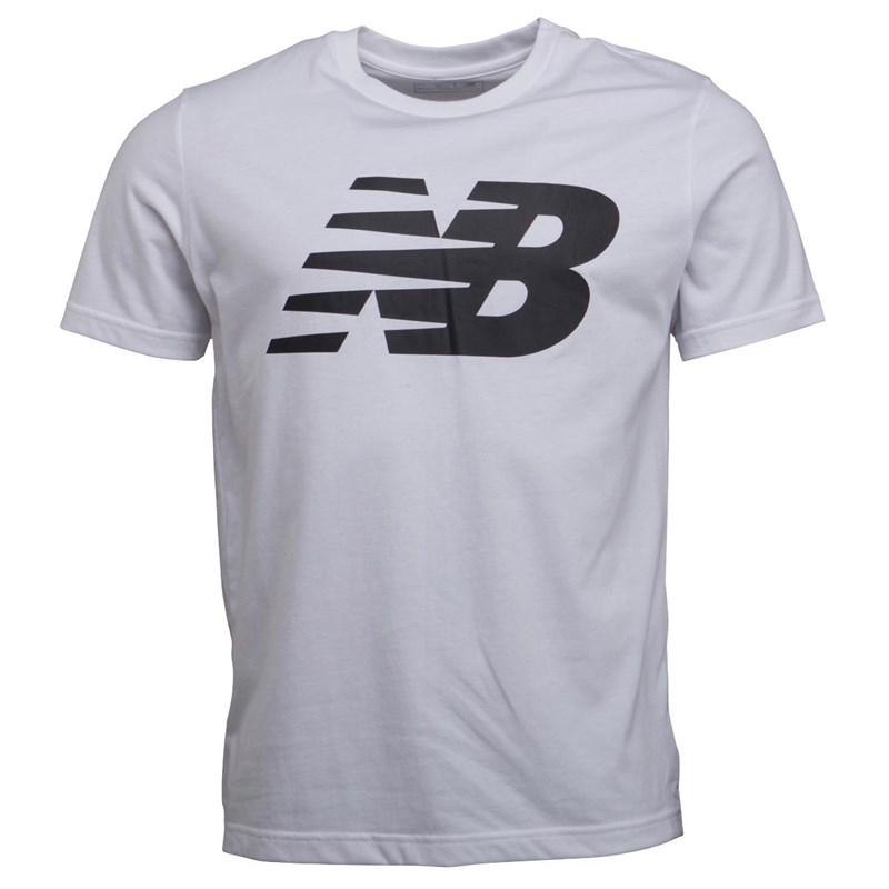 New Balance Cotton Logo Graphic T-shirt White for Men - Lyst