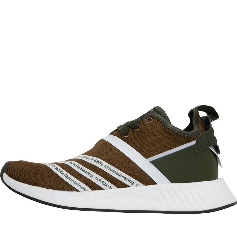 adidas Originals Rubber X White Mountaineering Nmd_r2 Primeknit Trainers  Trace Olive/footwear White/footwear White for Men - Lyst