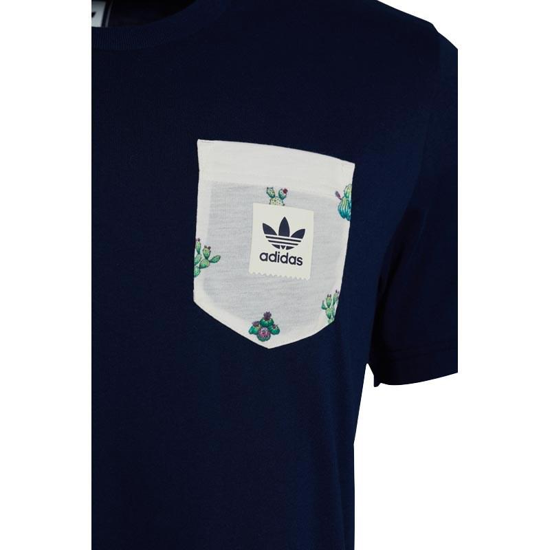 adidas Originals Cotton Skateboarding Cactus Pocket T-shirt Collegiate Navy  in Blue for Men - Lyst