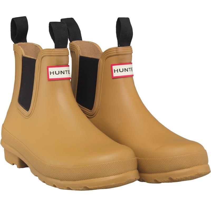 yellow hunter chelsea boots