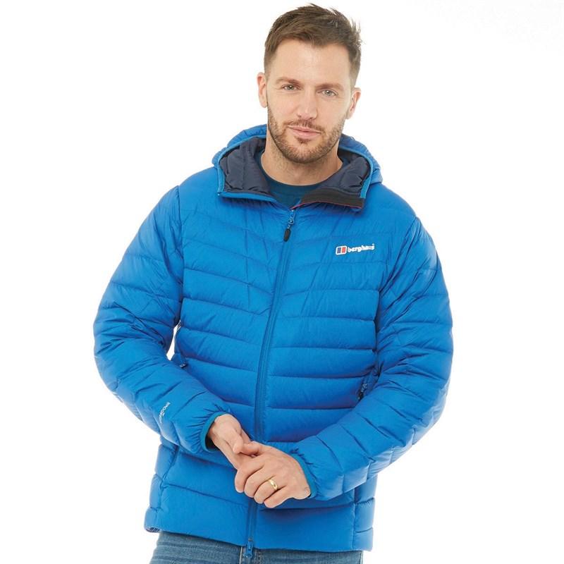 berghaus mens combust hydrodown insulated hooded jacket black