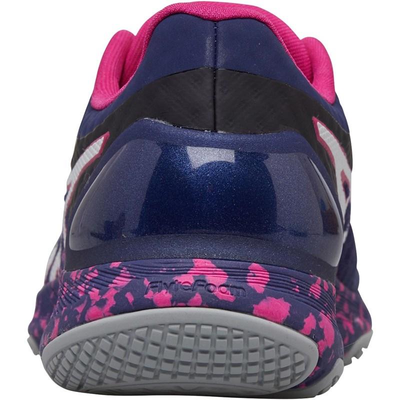 asics gel academy 8 indigo blue netball trainers