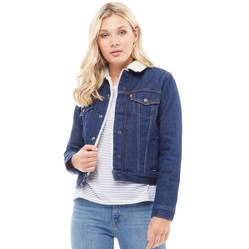 denim sherpa womens