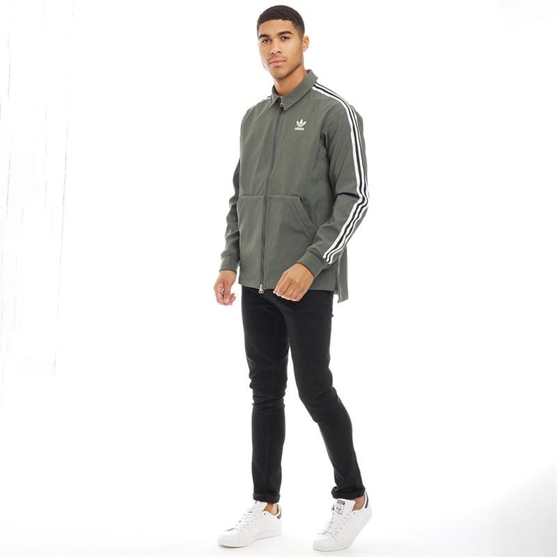adidas track top base green