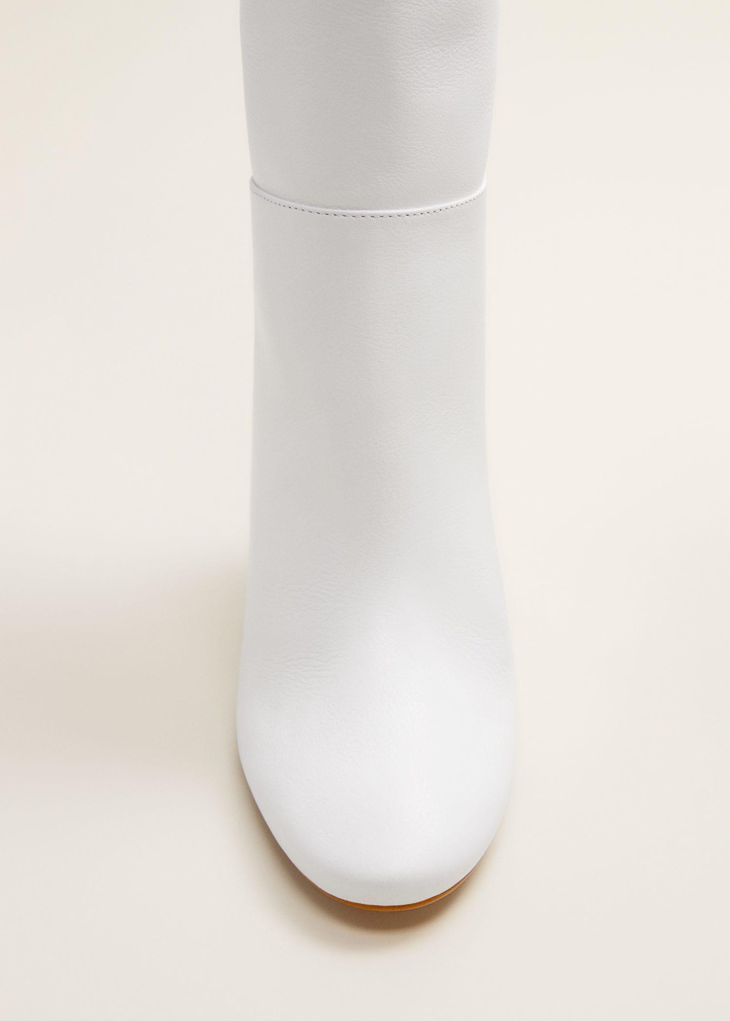 mango silver boots
