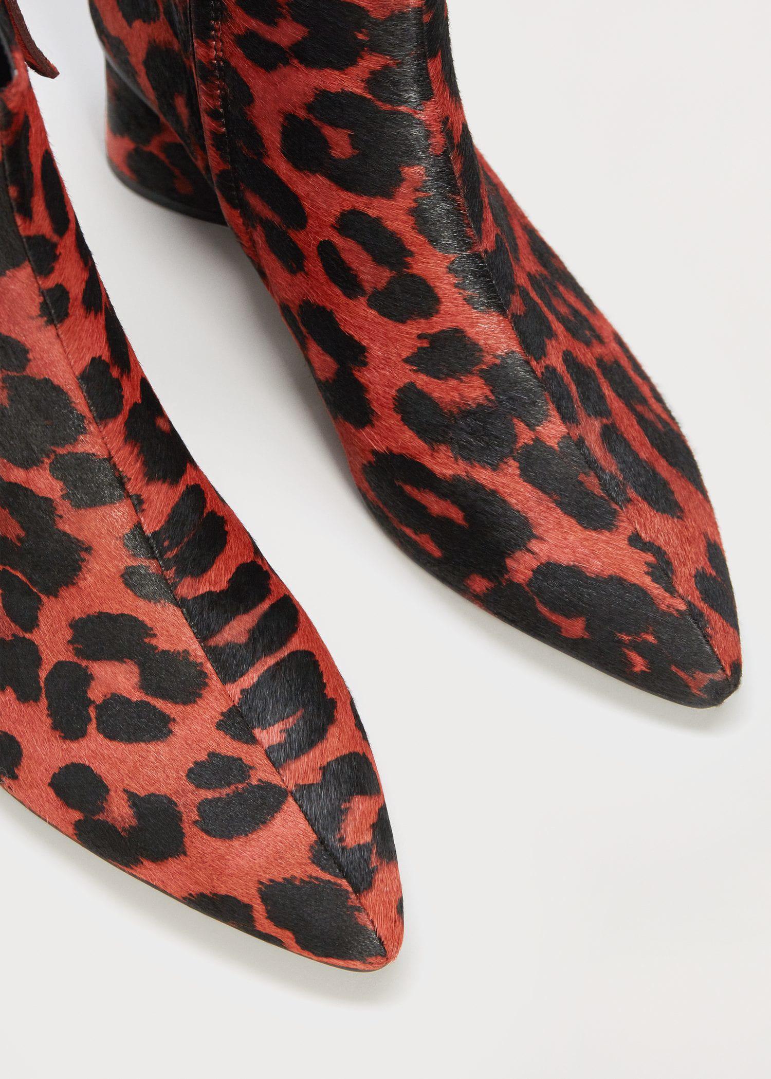 mango animal print boots