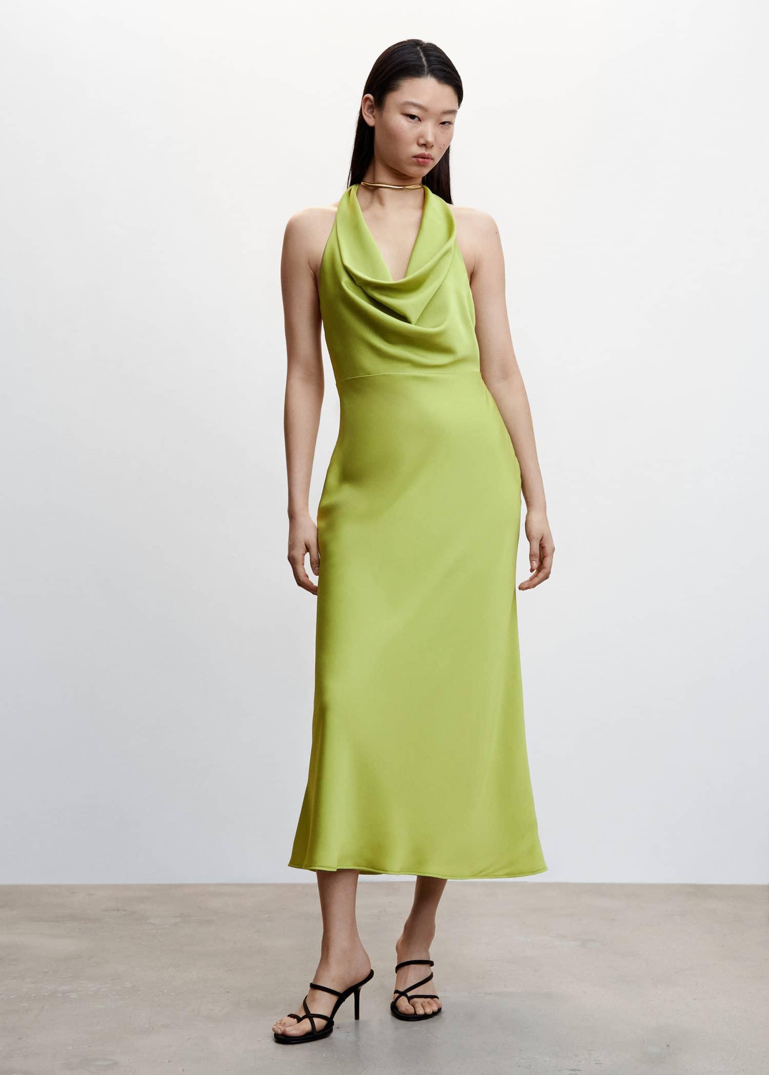 light green silk dress Stunning Sage Green Bridesmaid Dress main image 1