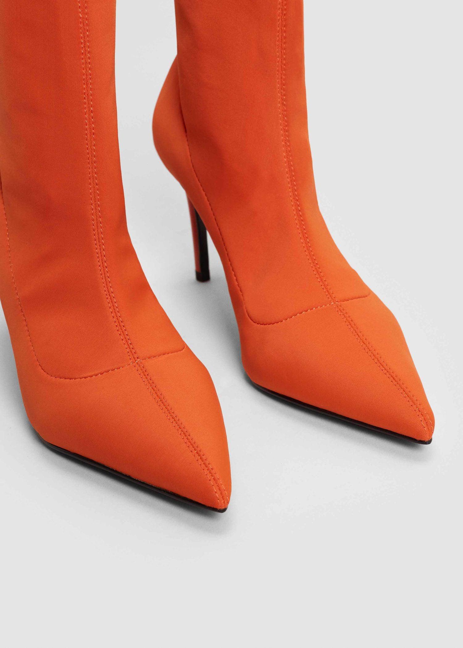 orange sock heels