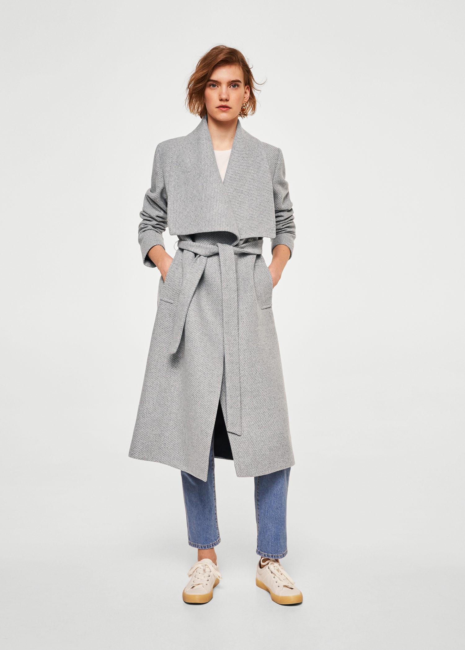 heather gray coat