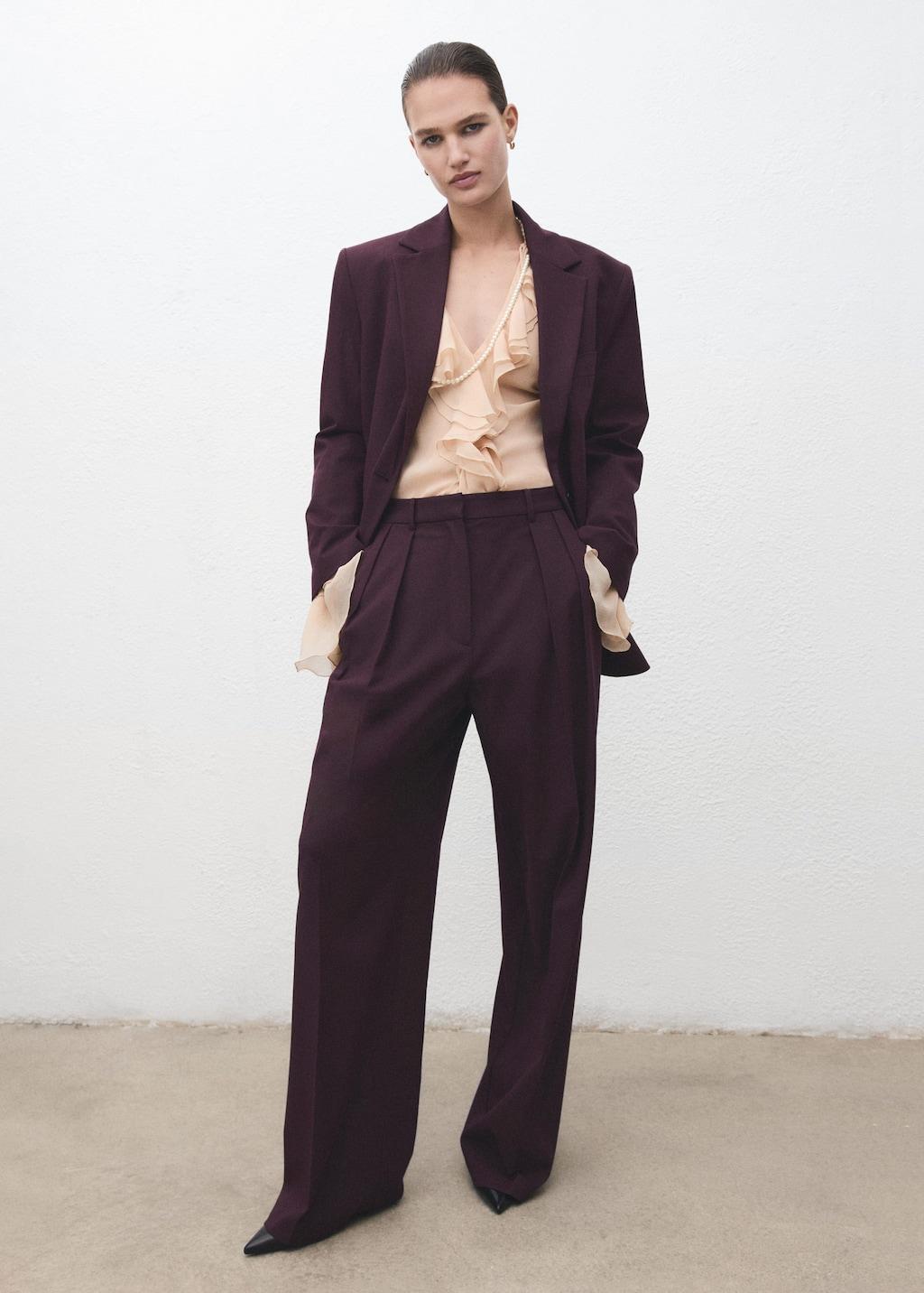 Pantalons Marron Mango pour femme Lyst - Main Image