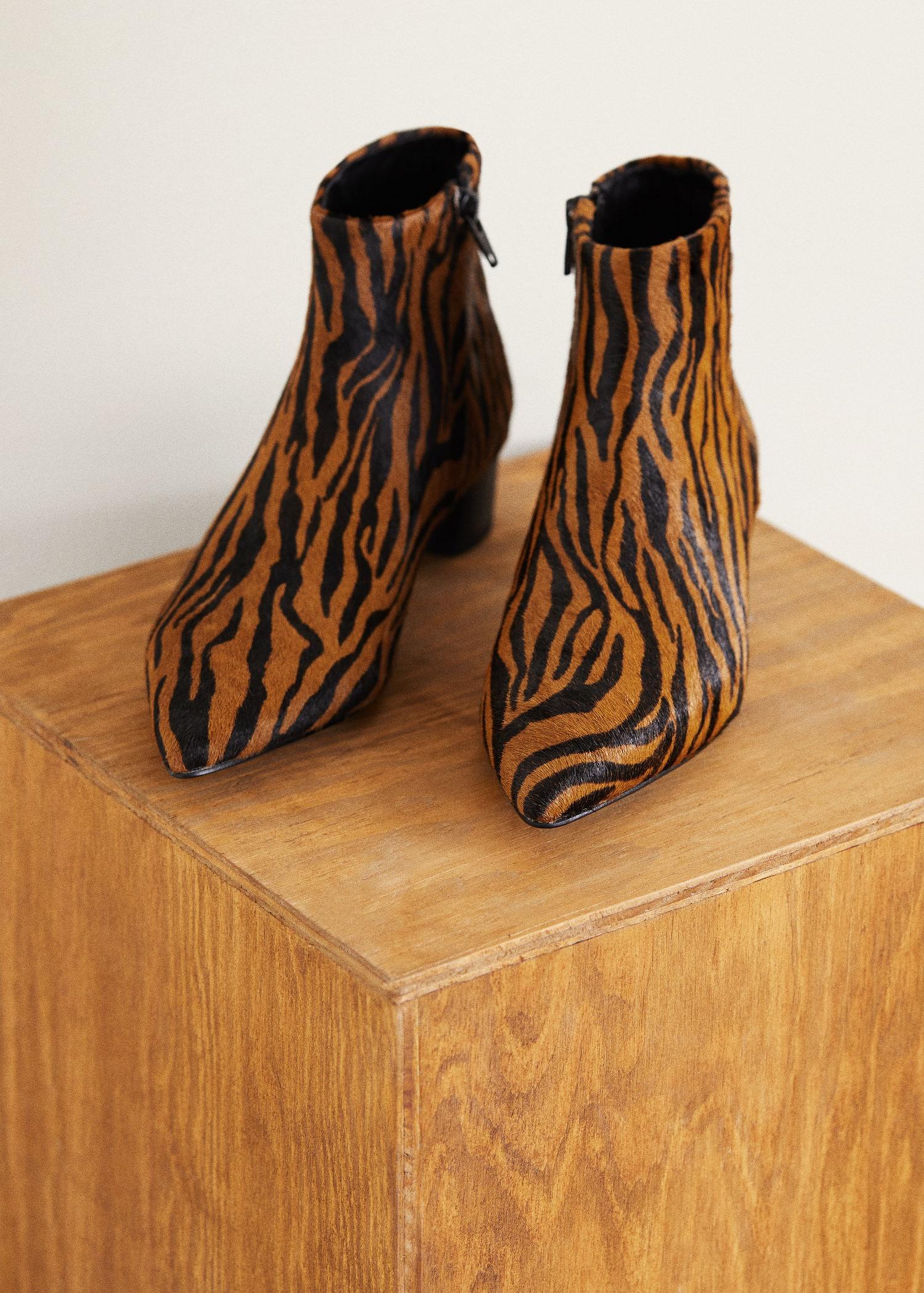 mango animal print boots