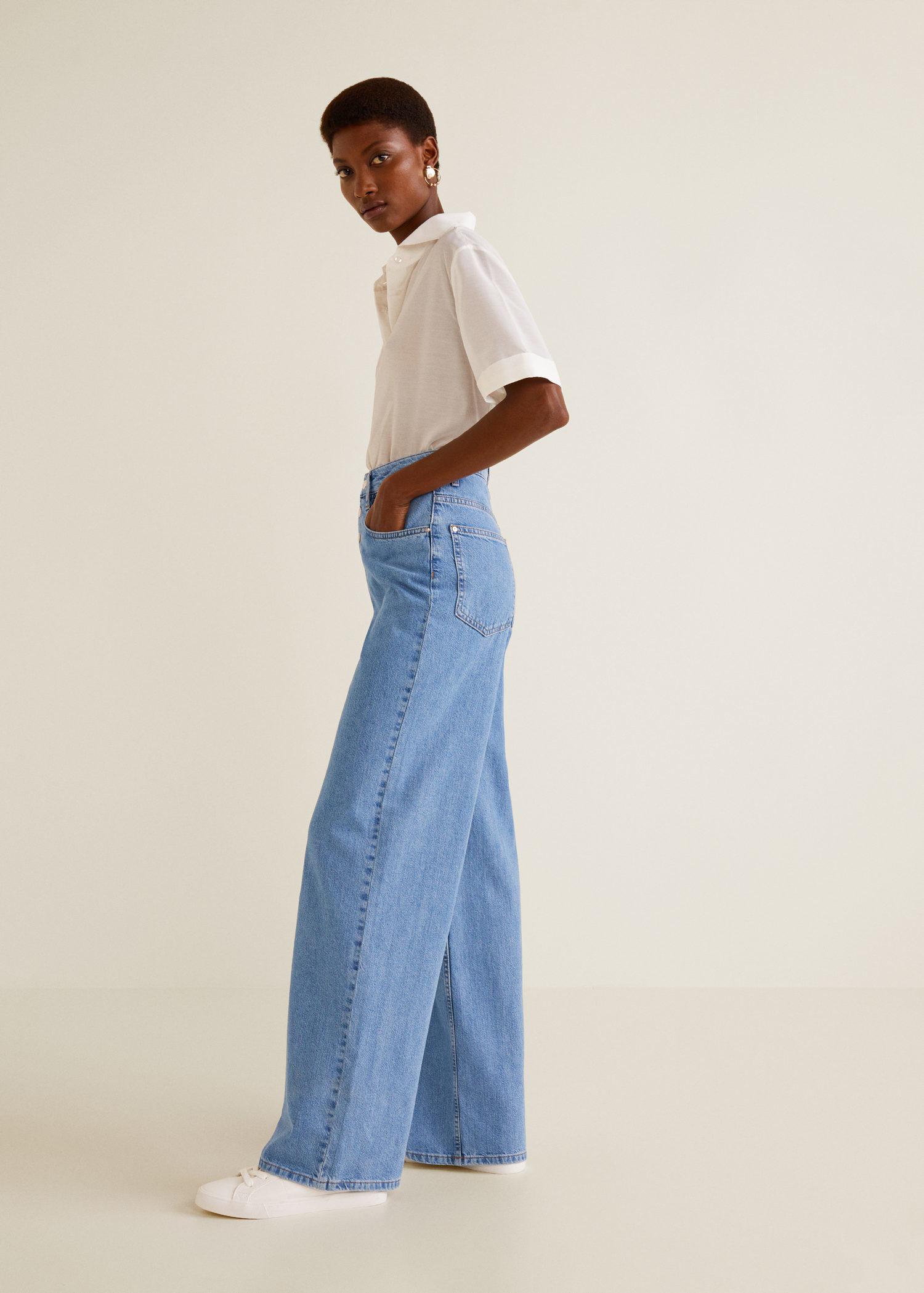mango wide leg jeans