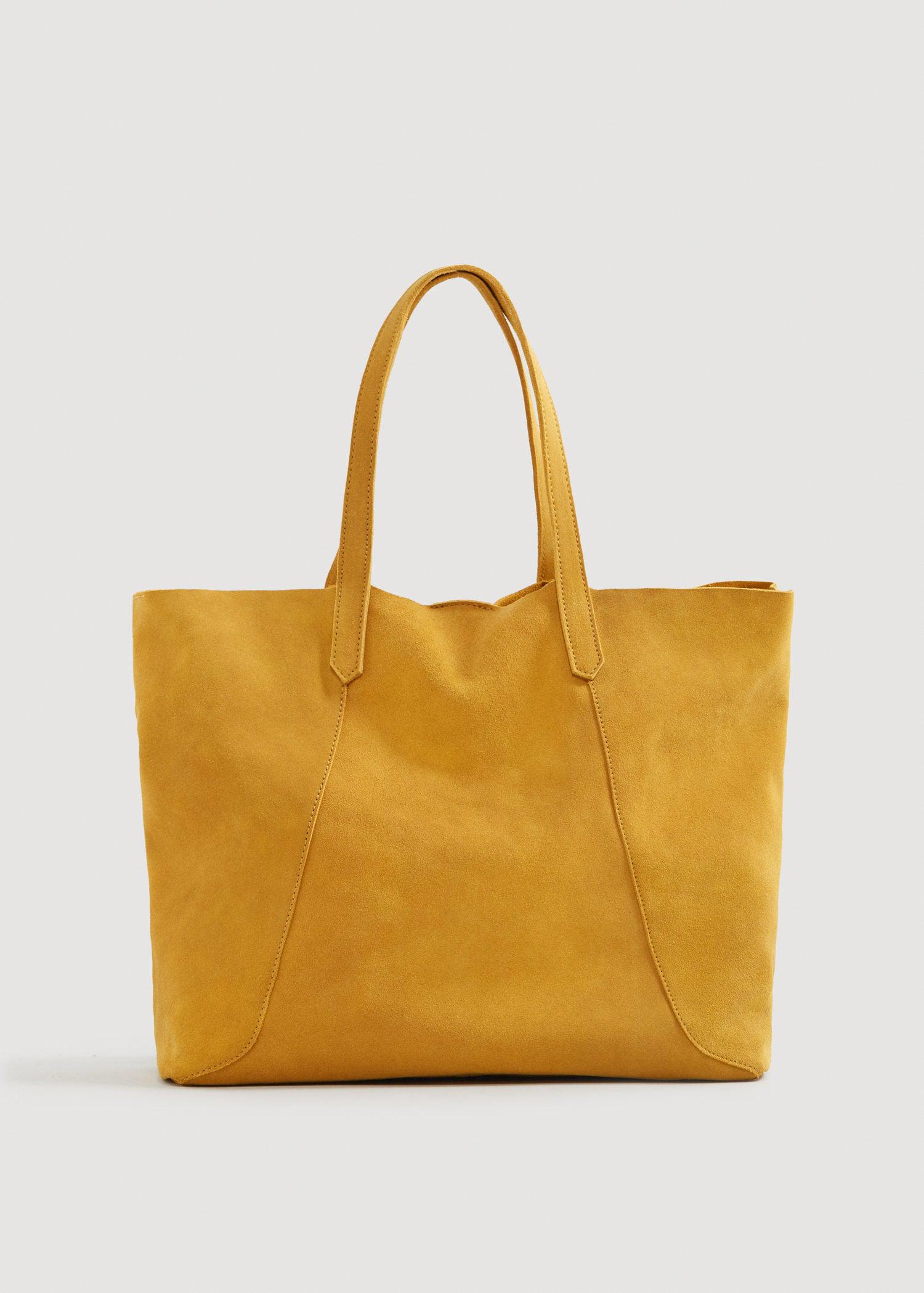 Mango suede shopper bag sale