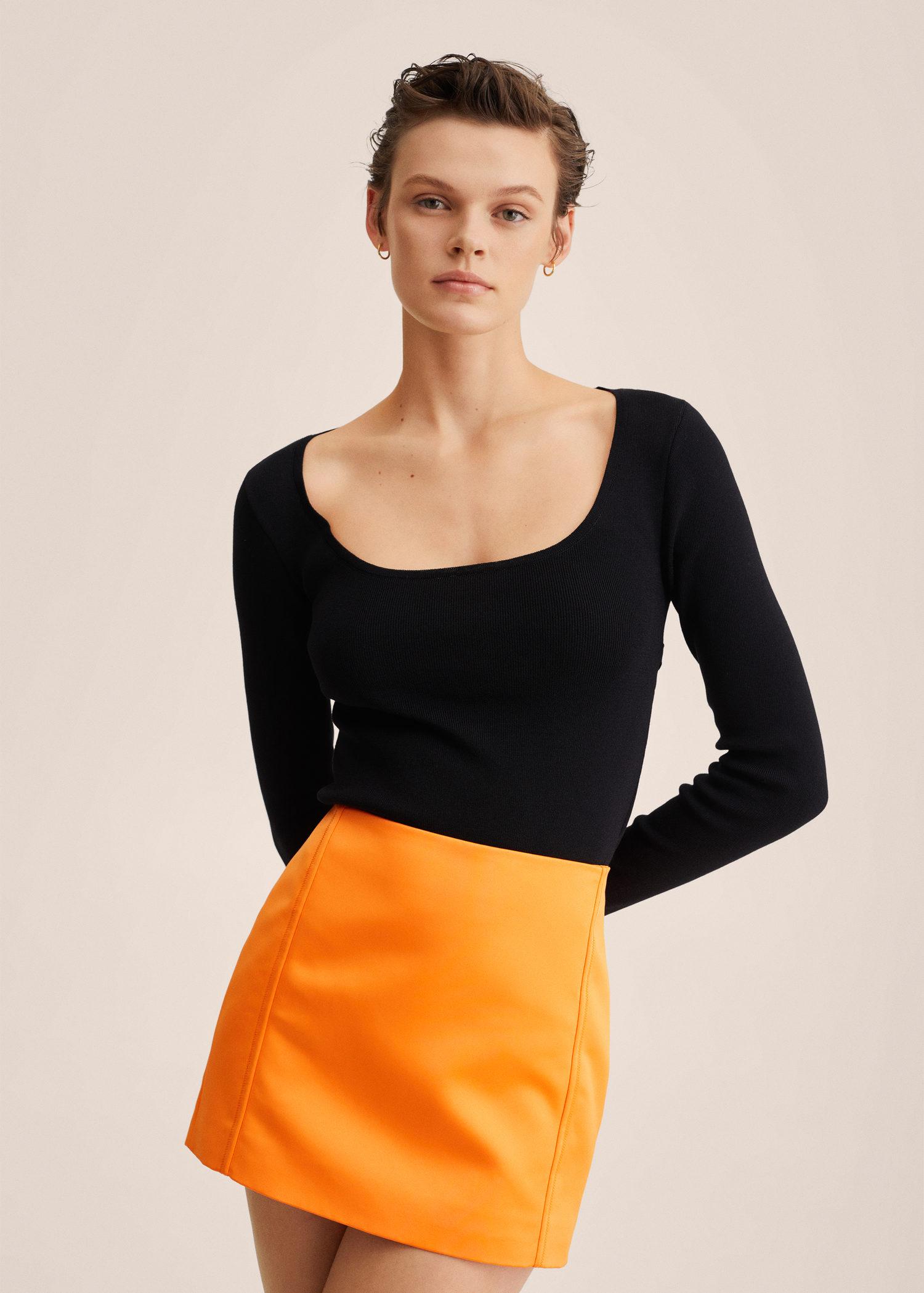 black open back sweater