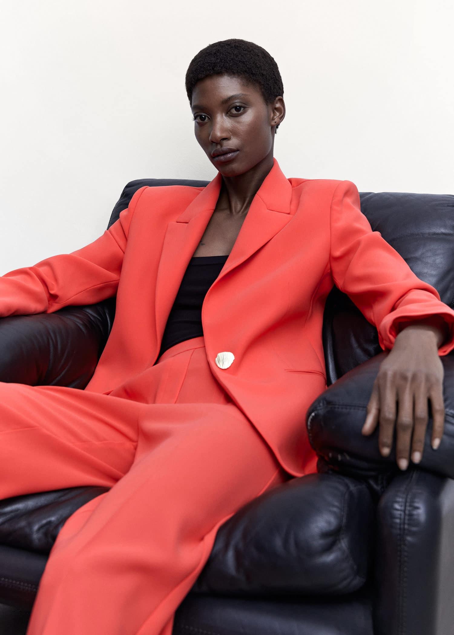 Mango clearance red suit