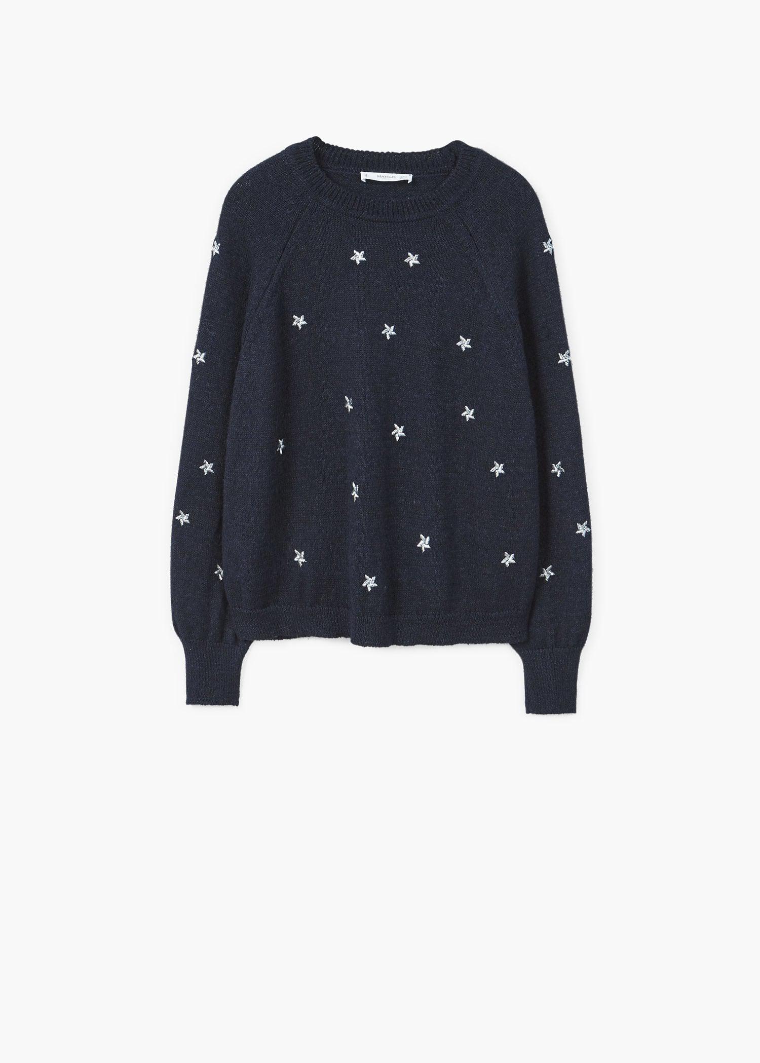 mango embroidered sweater