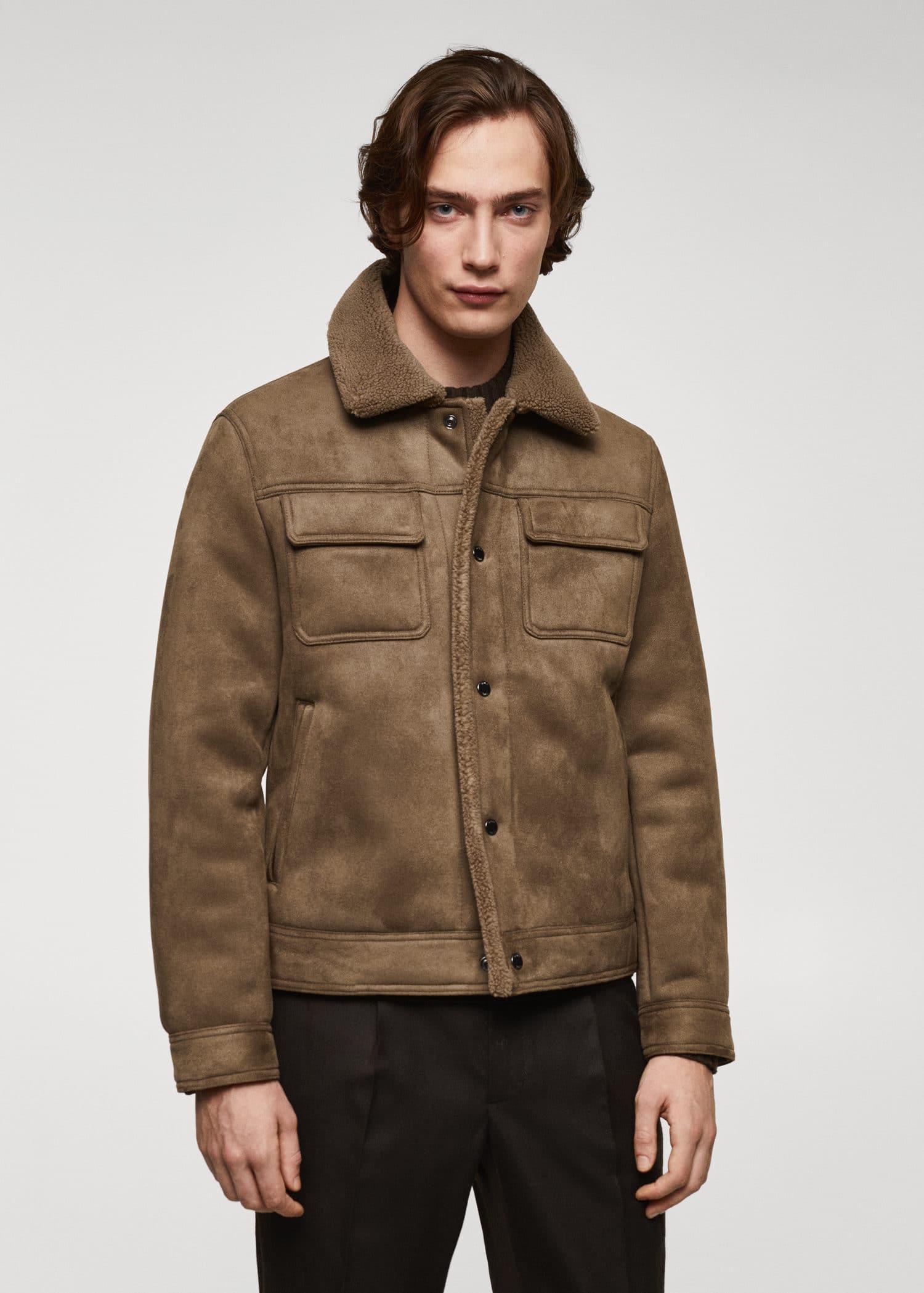 Mango sheepskin coat online