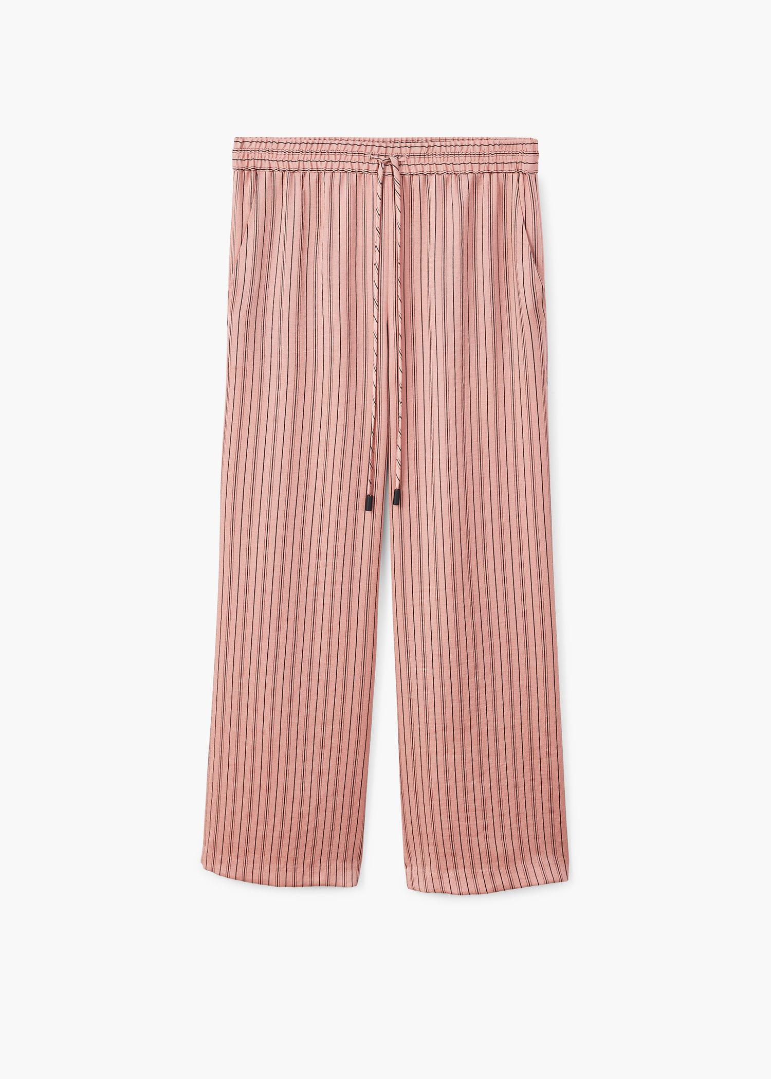 Pink striped trousers Clearance