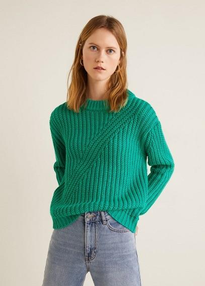 mango green sweater