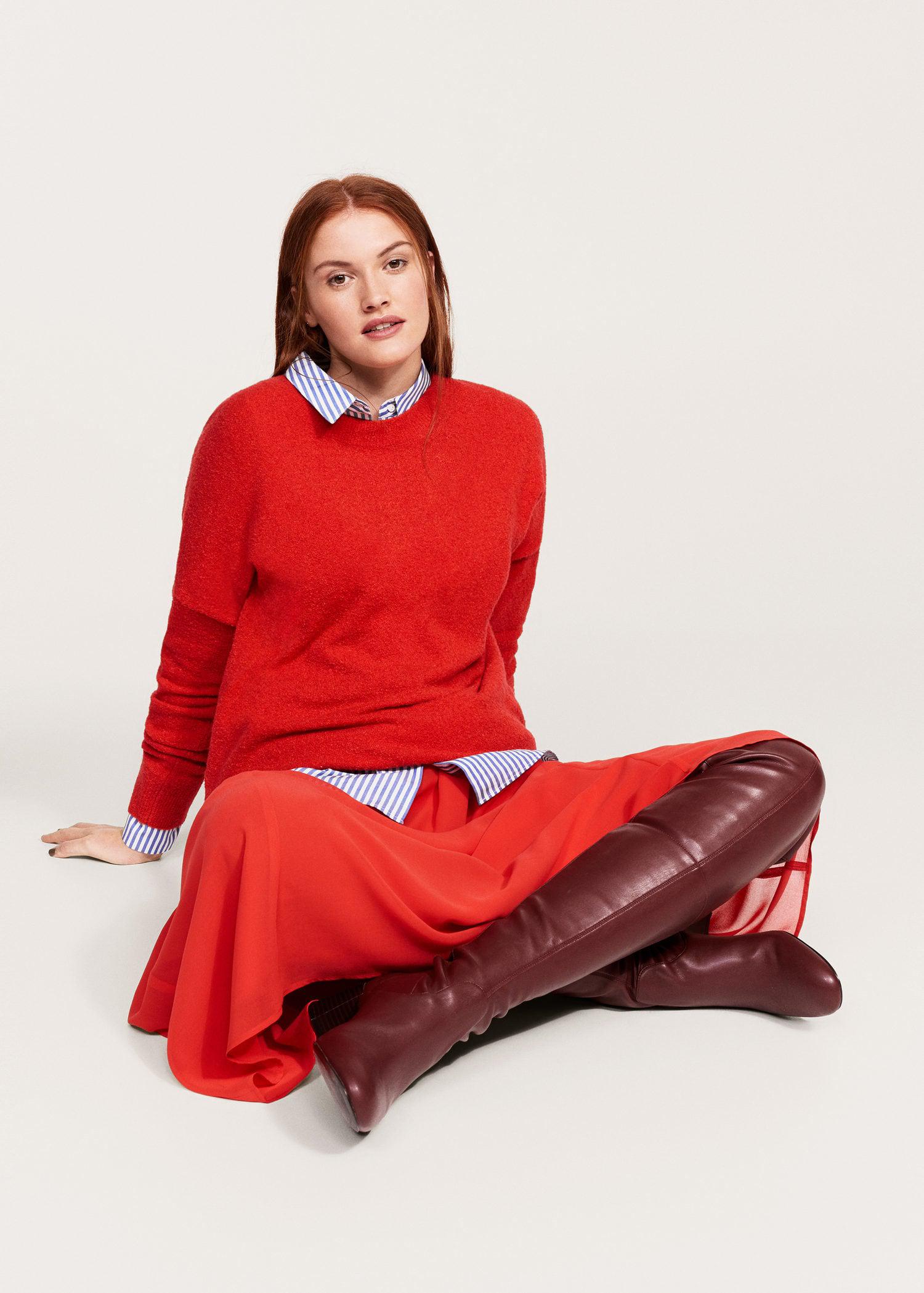 maroon over the knee boots