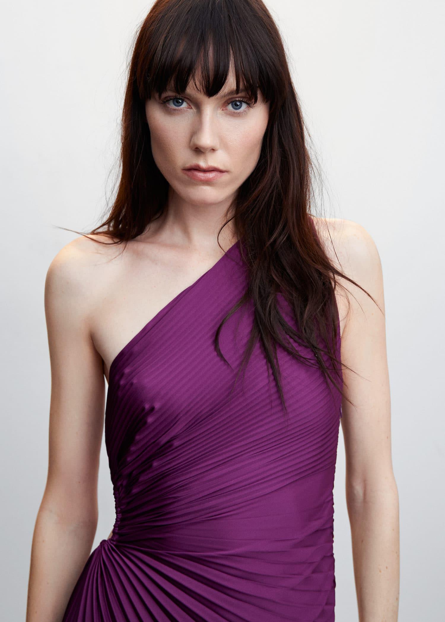strapless open back dress Pleated Ruffle Dress – My Store