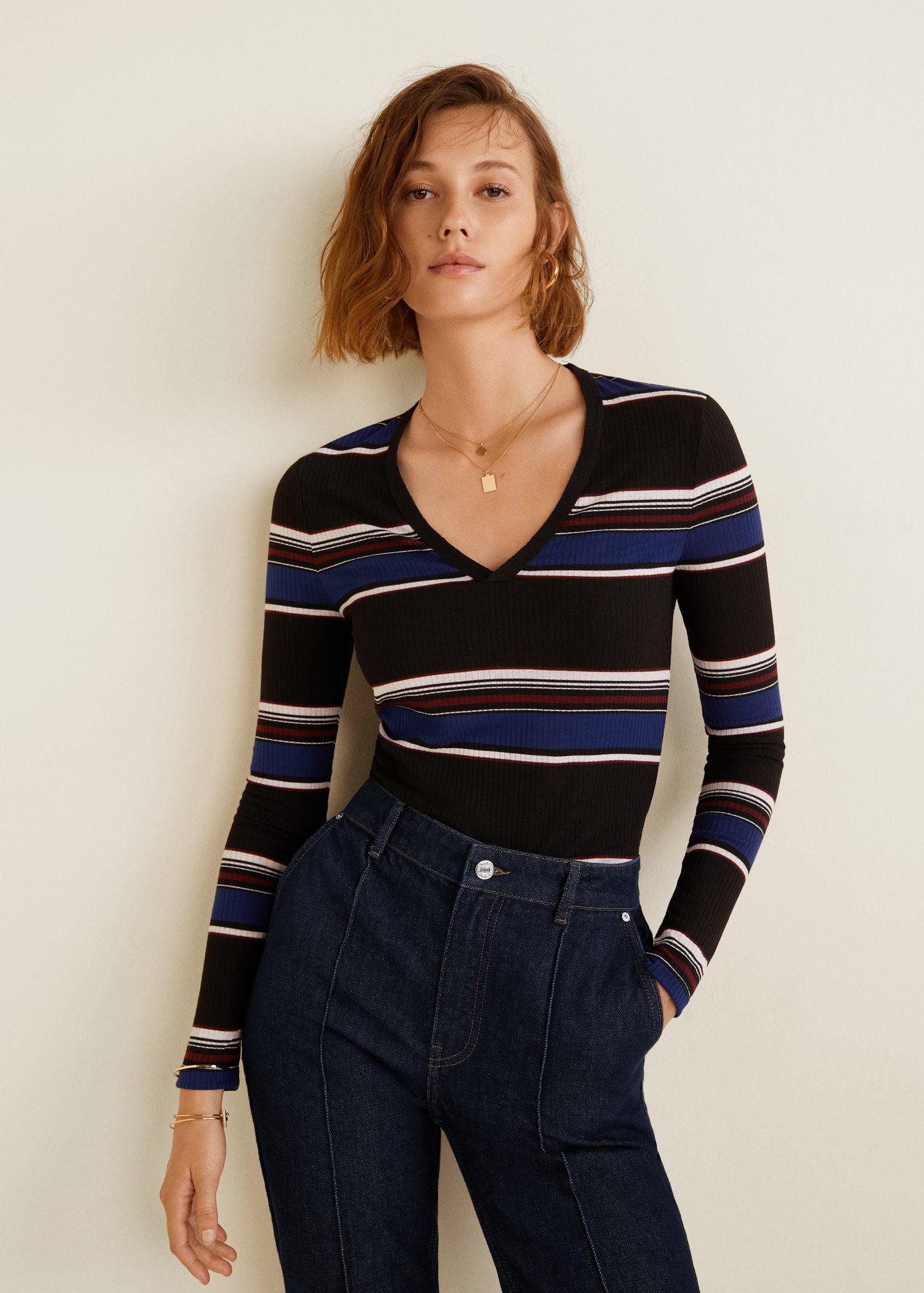 decorative seam flared jeans