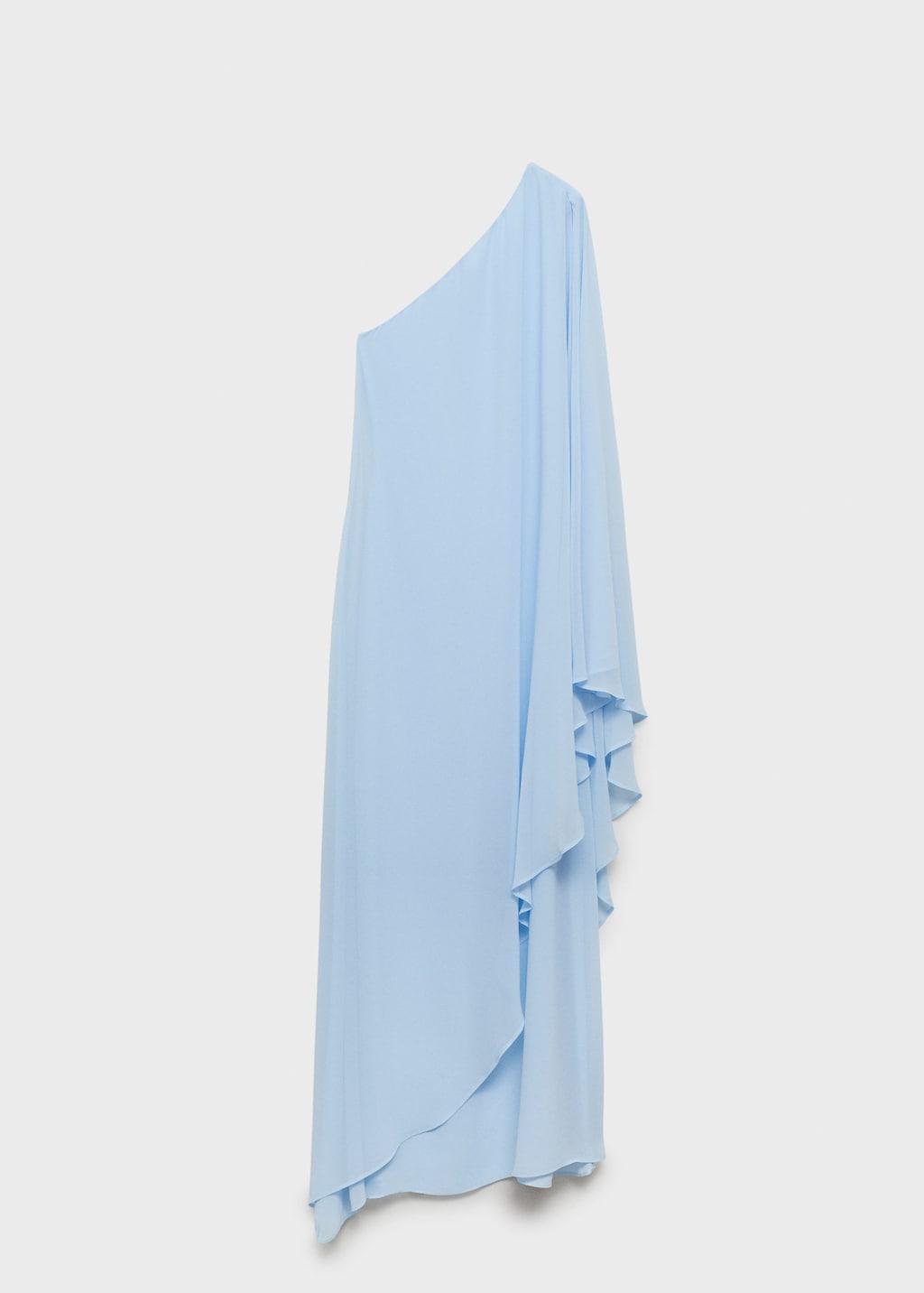 Mango Asymmetrical Double-Layer Dress in Blue | Lyst