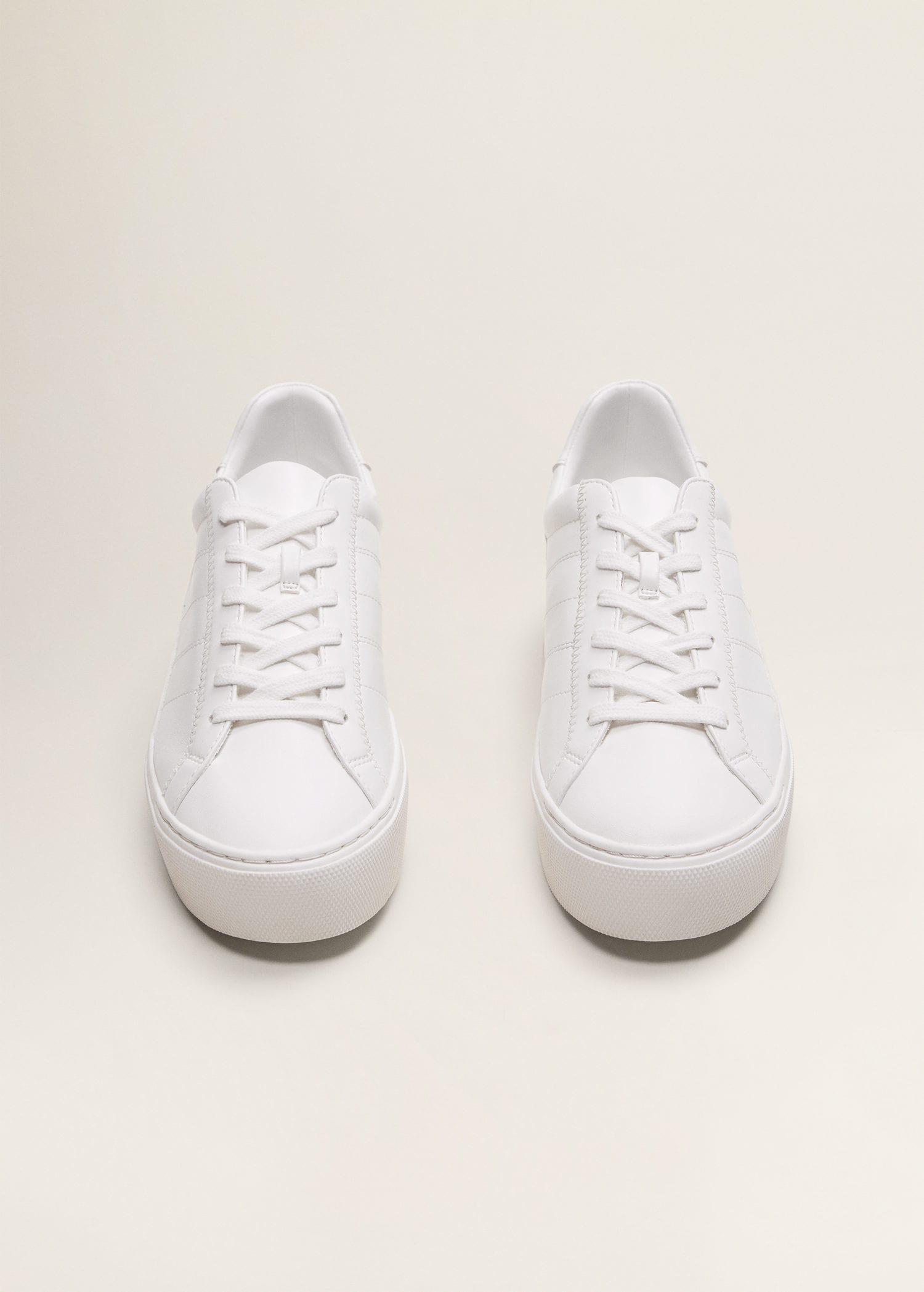 mango platform lace up sneakers