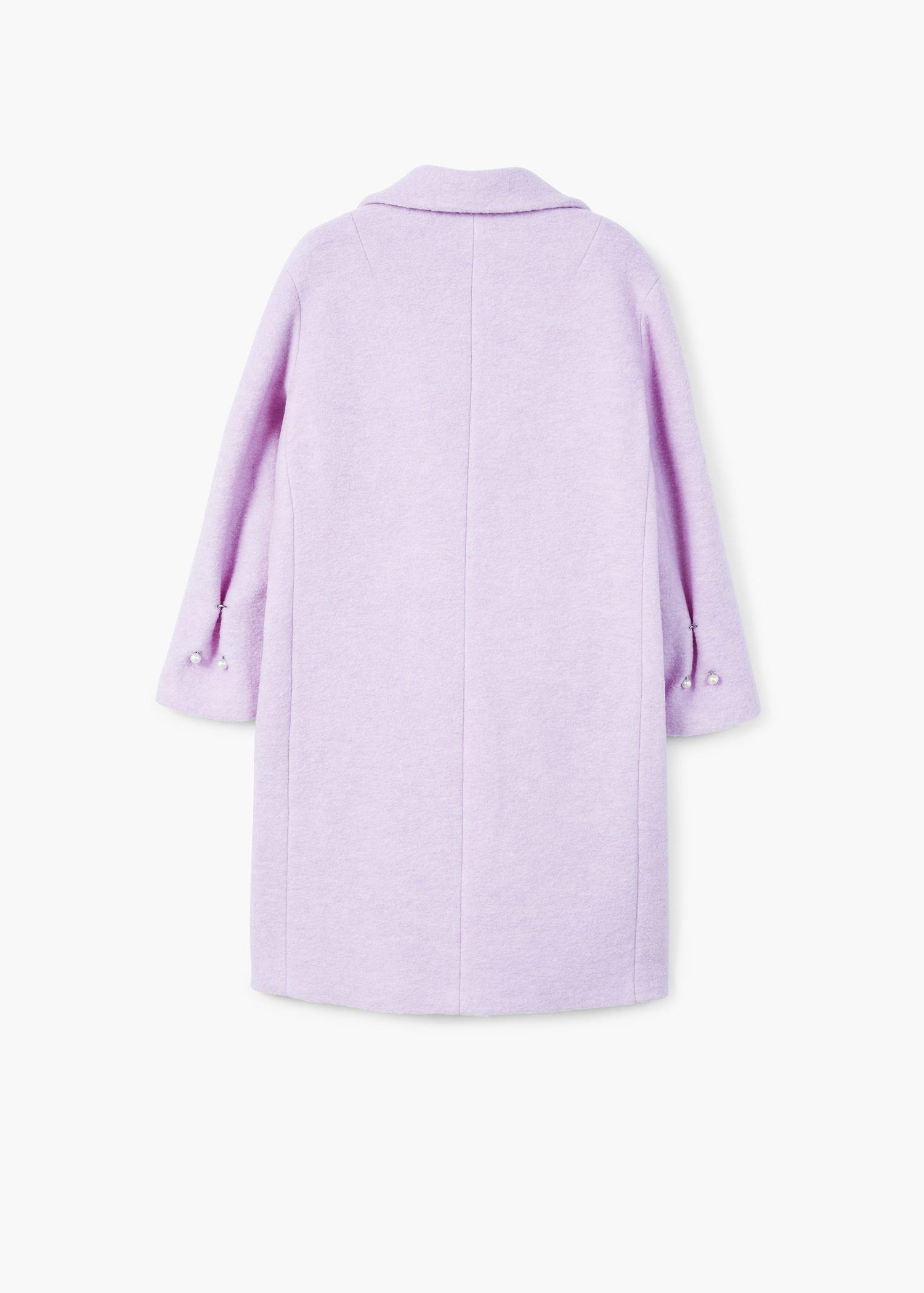 Mango Lapels Wool Coat in Purple Lyst UK