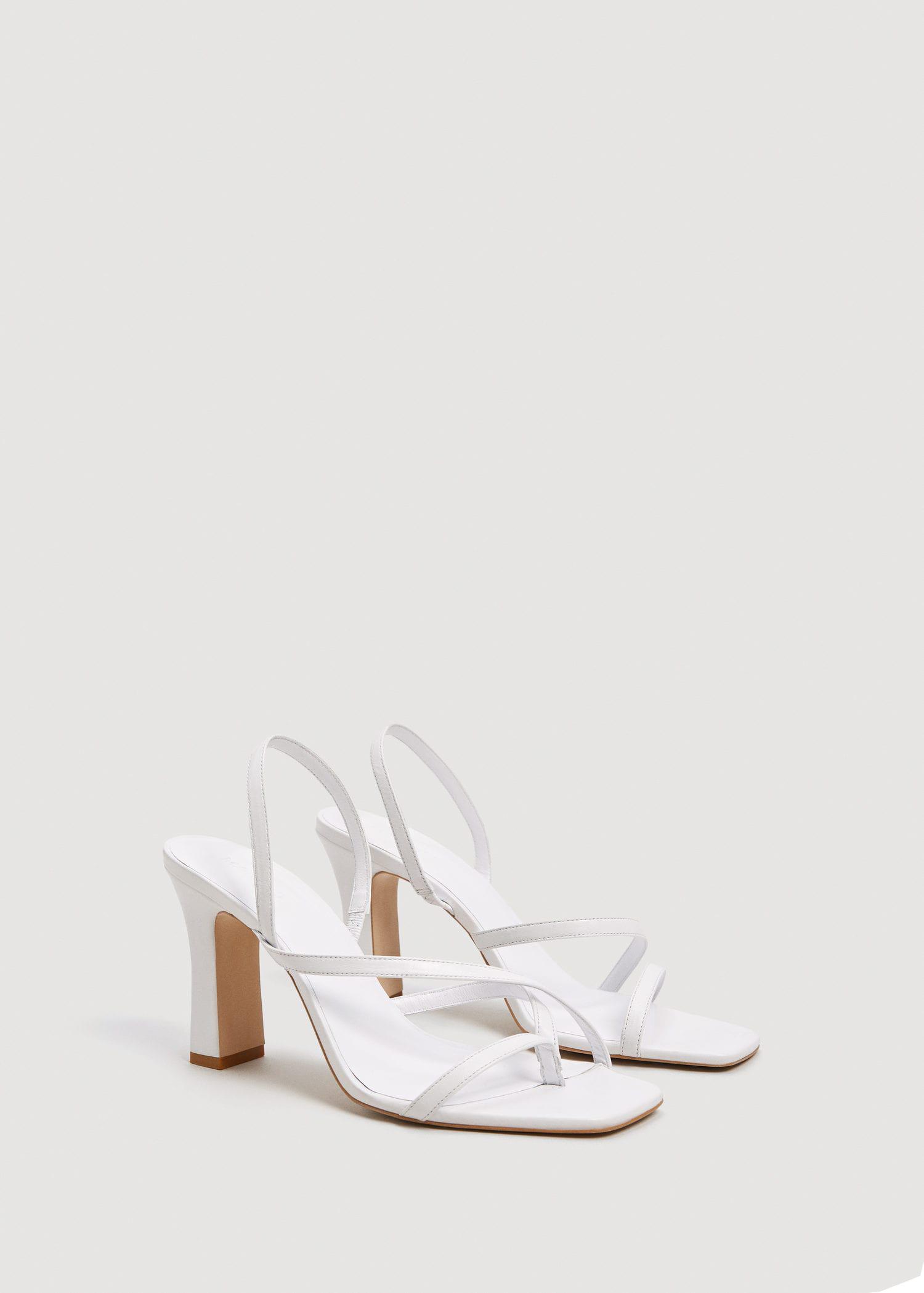 mango strappy heeled sandals