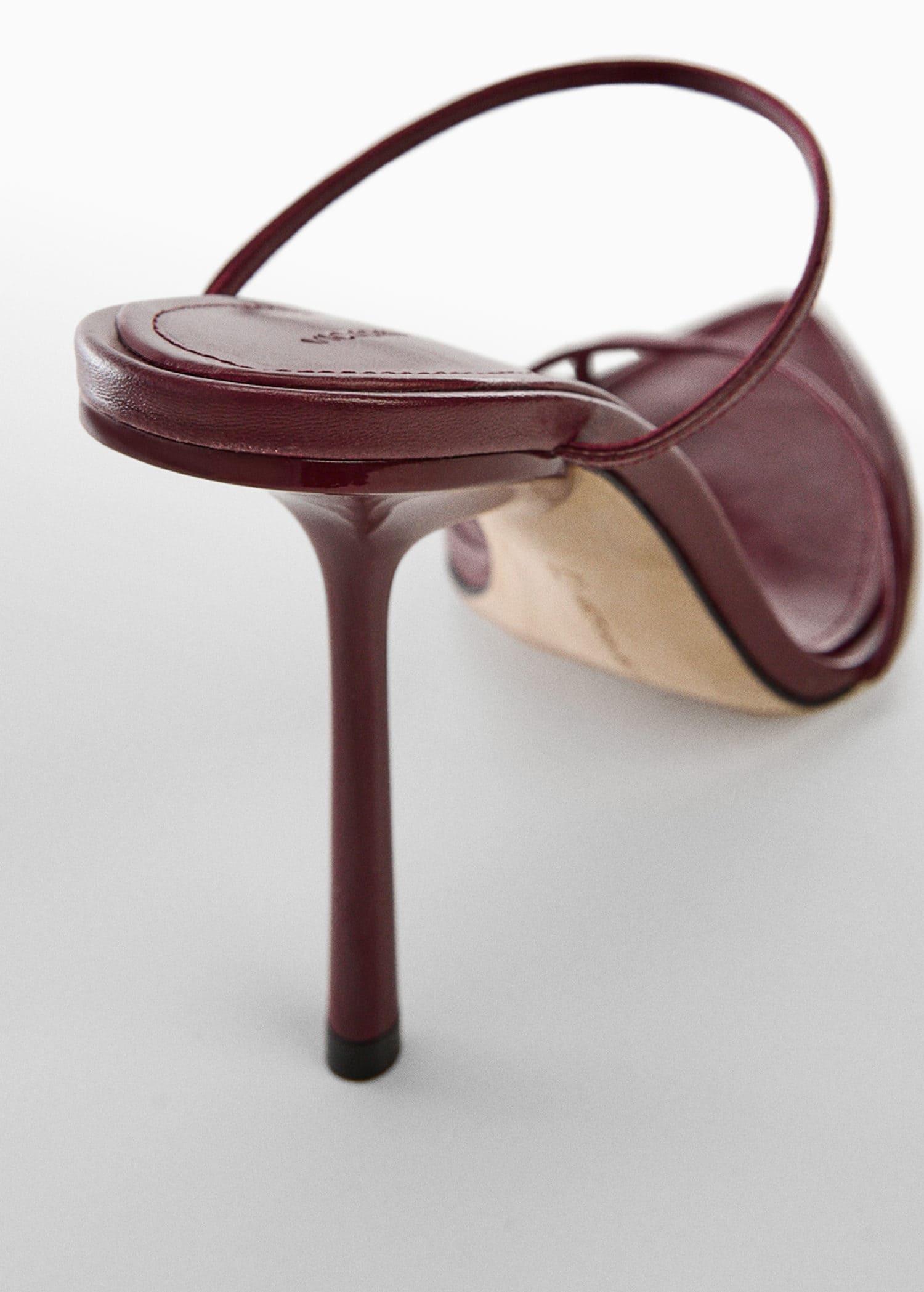 Mango heel leather sandals hot sale
