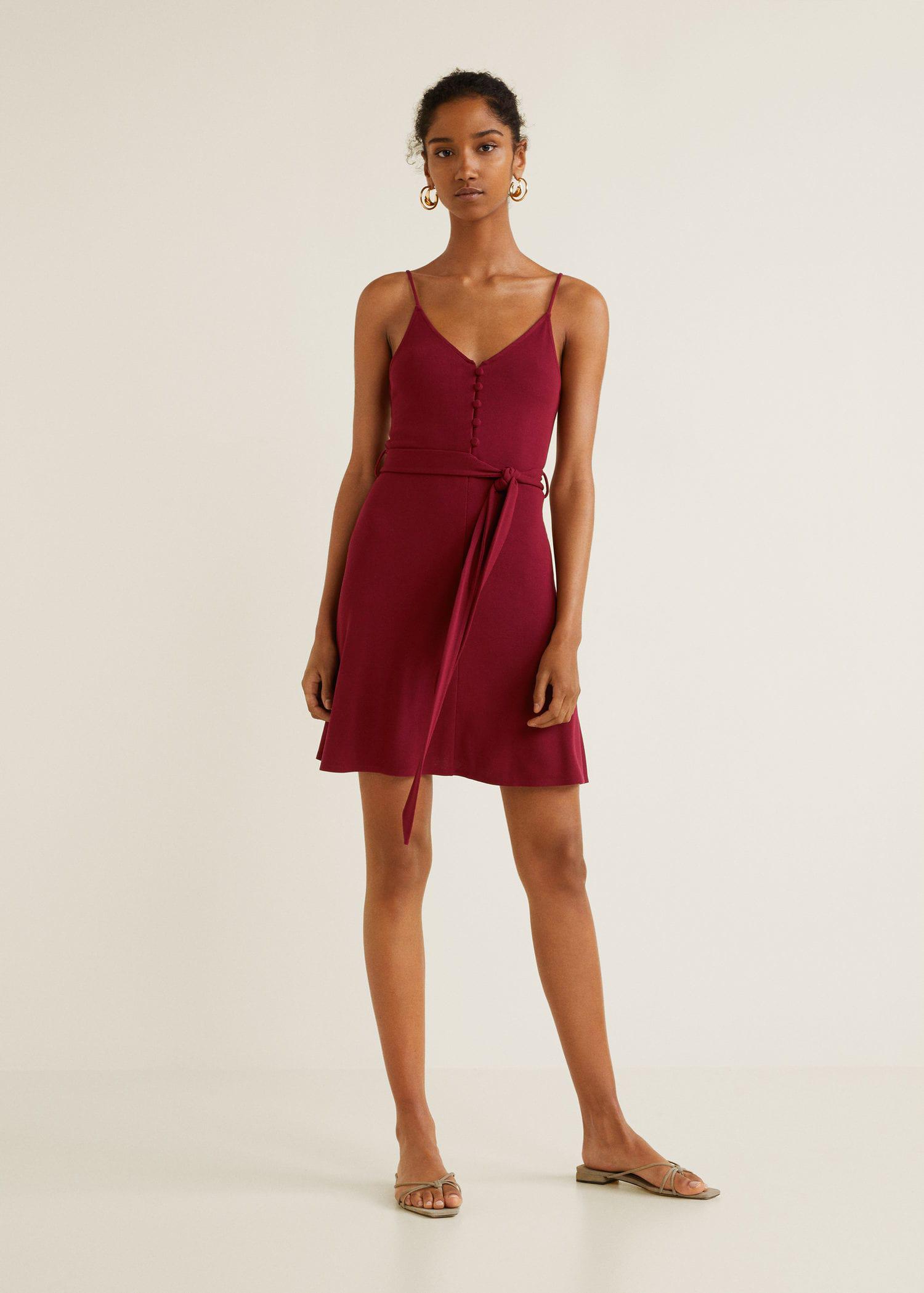 Bow knitted dress - Woman