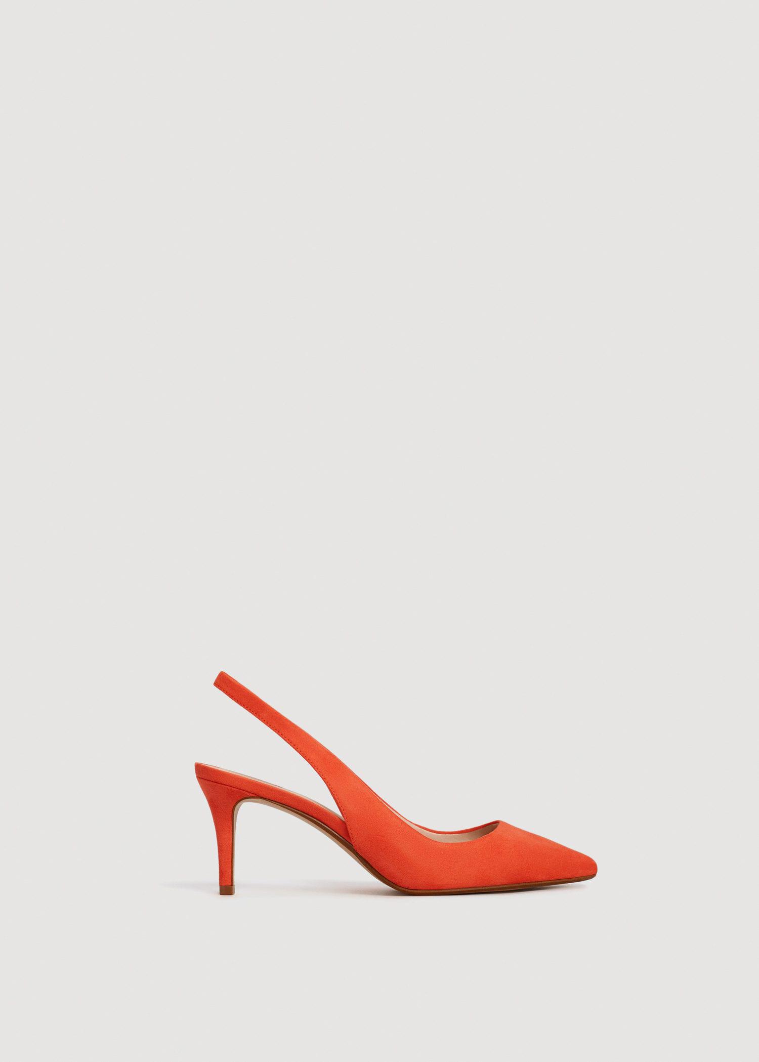 orange slingback heels