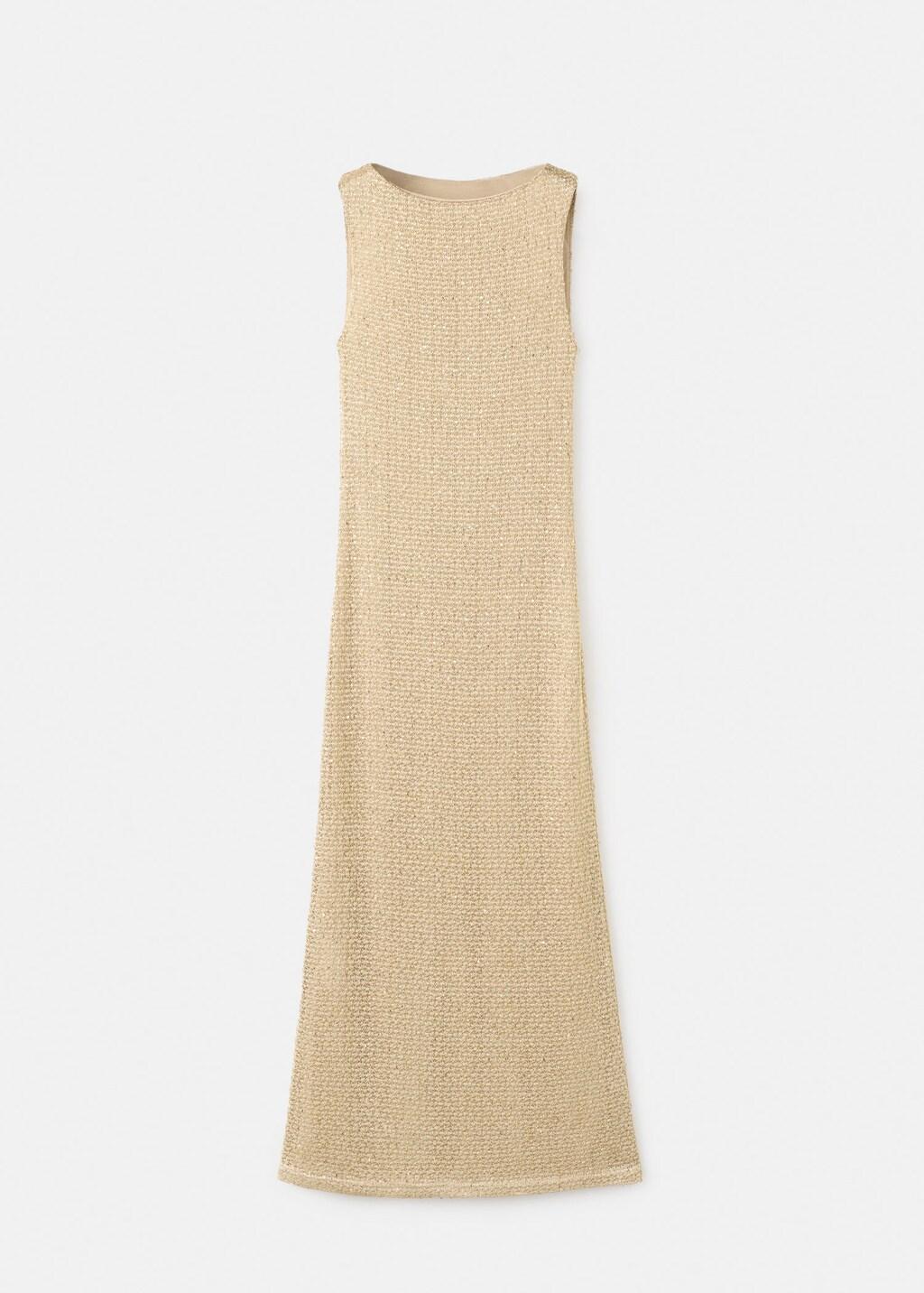 mango white sequin dress Mango - Ruffled halter-neck Dress White