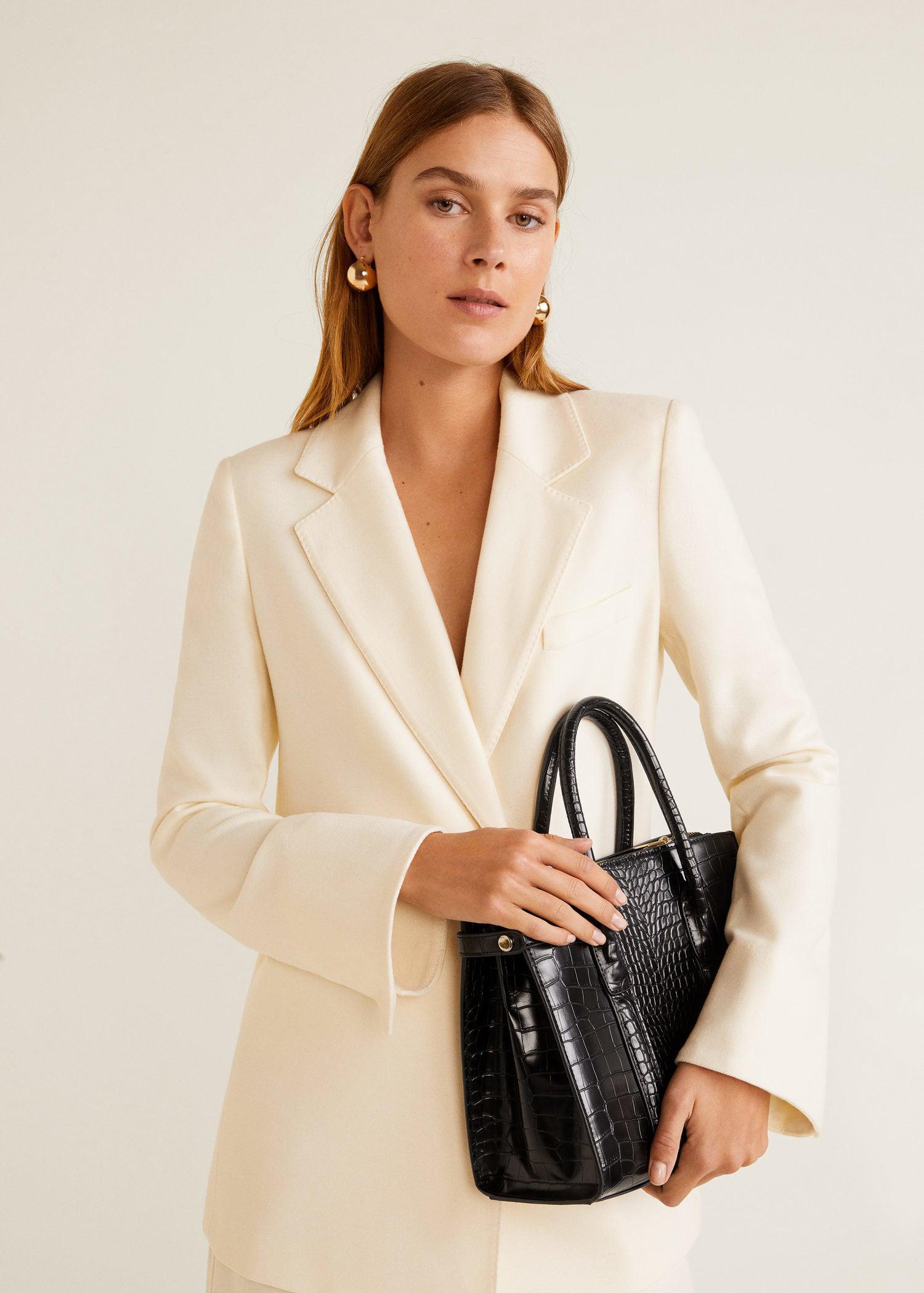 croc effect bolsauette bolsa mango