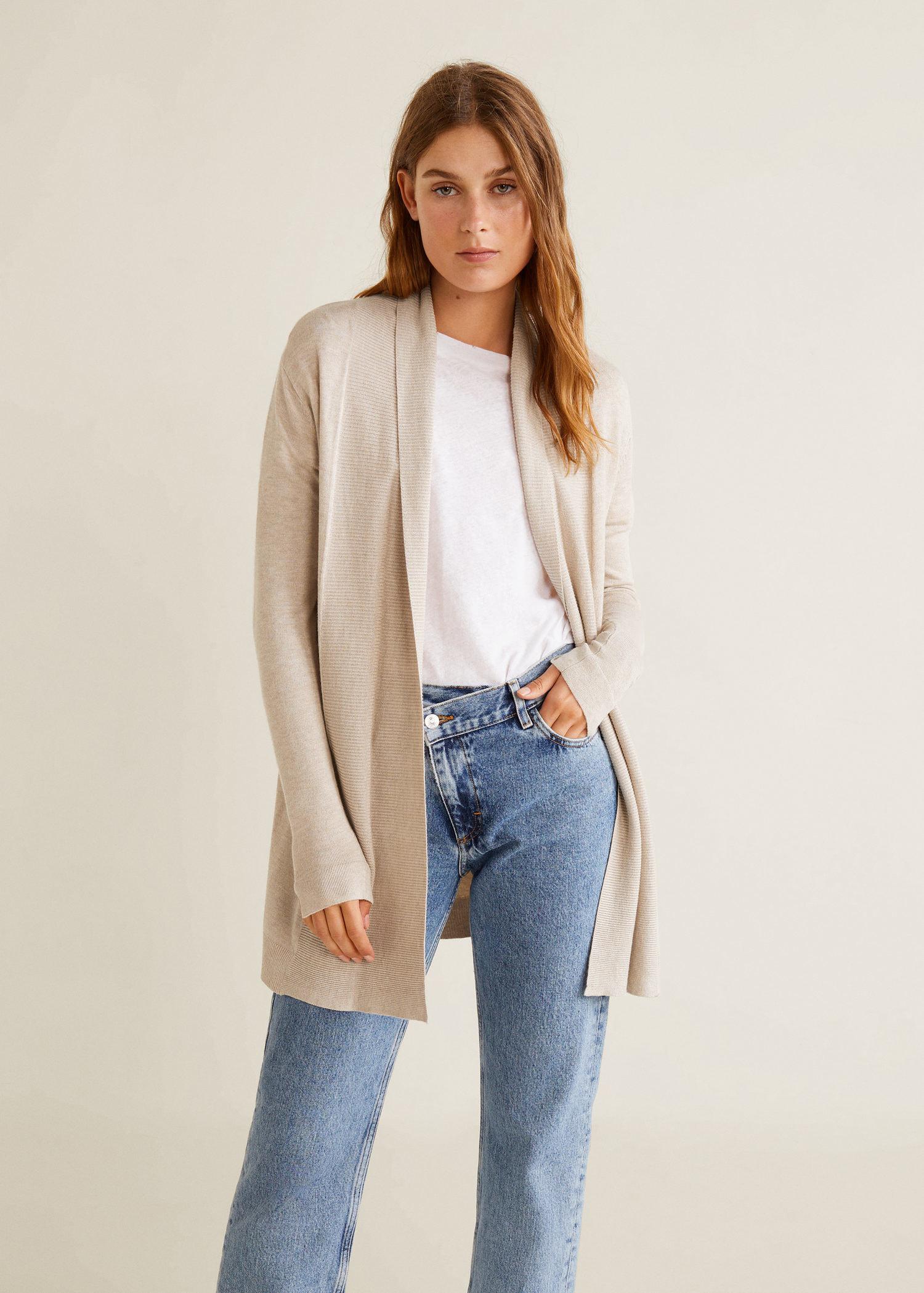 mango cardigan long