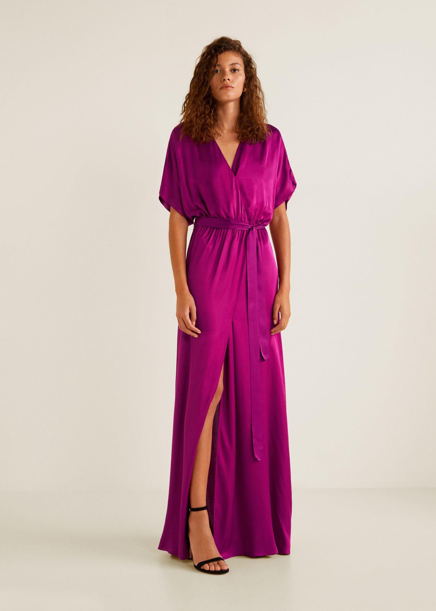 mango satin gown