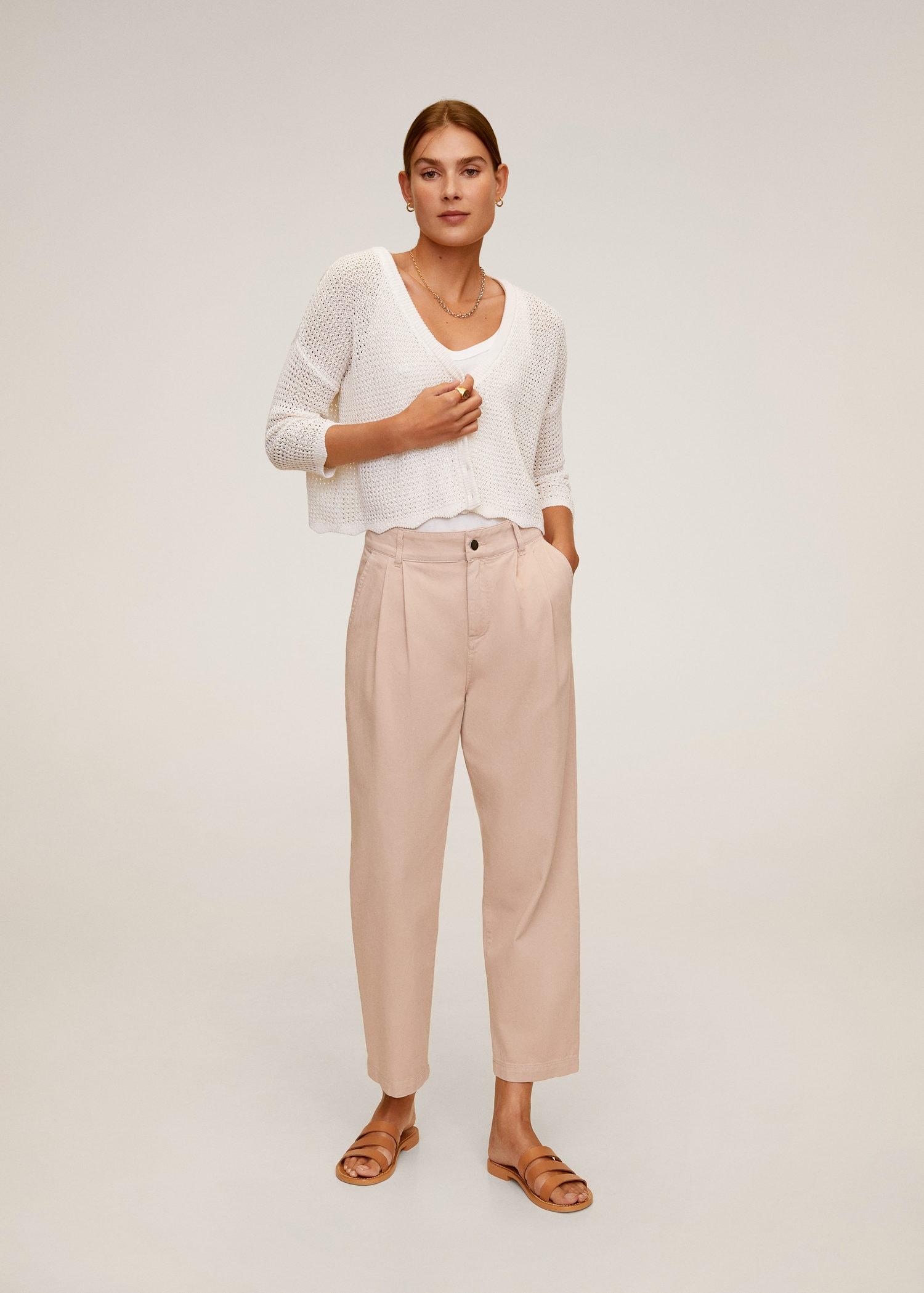 relaxed cotton trousers