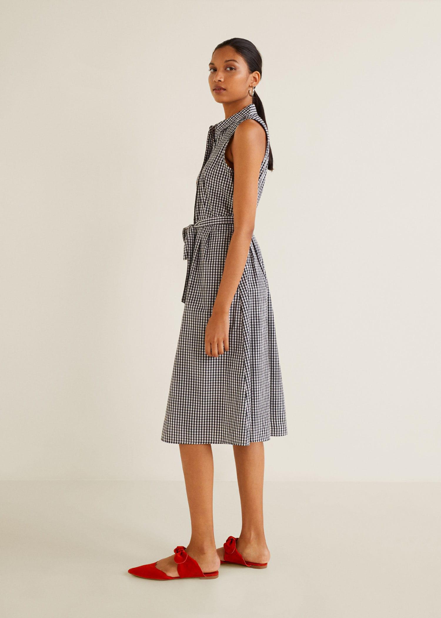 Mango Gingham Dress Flash Sales, 57 