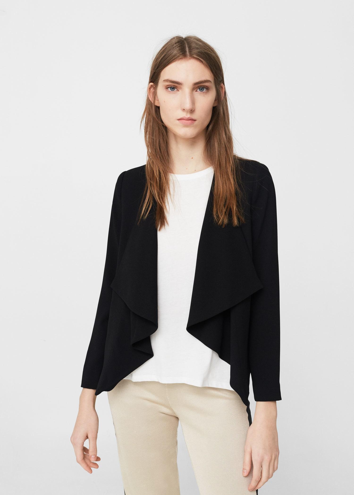 mango black blazer