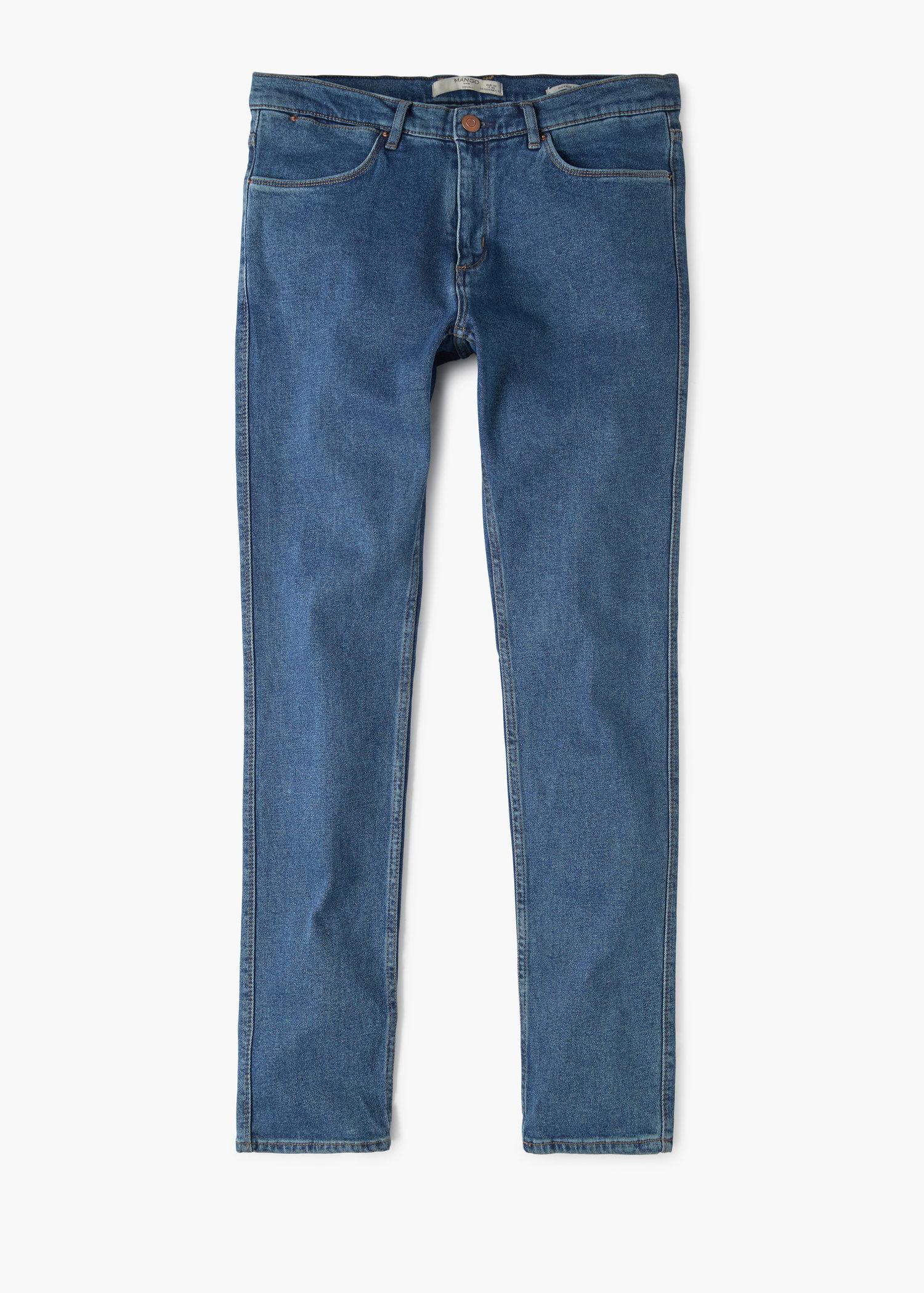 Mango Slim-fit Medium Wash Patrick Jeans in Blue for Men | Lyst