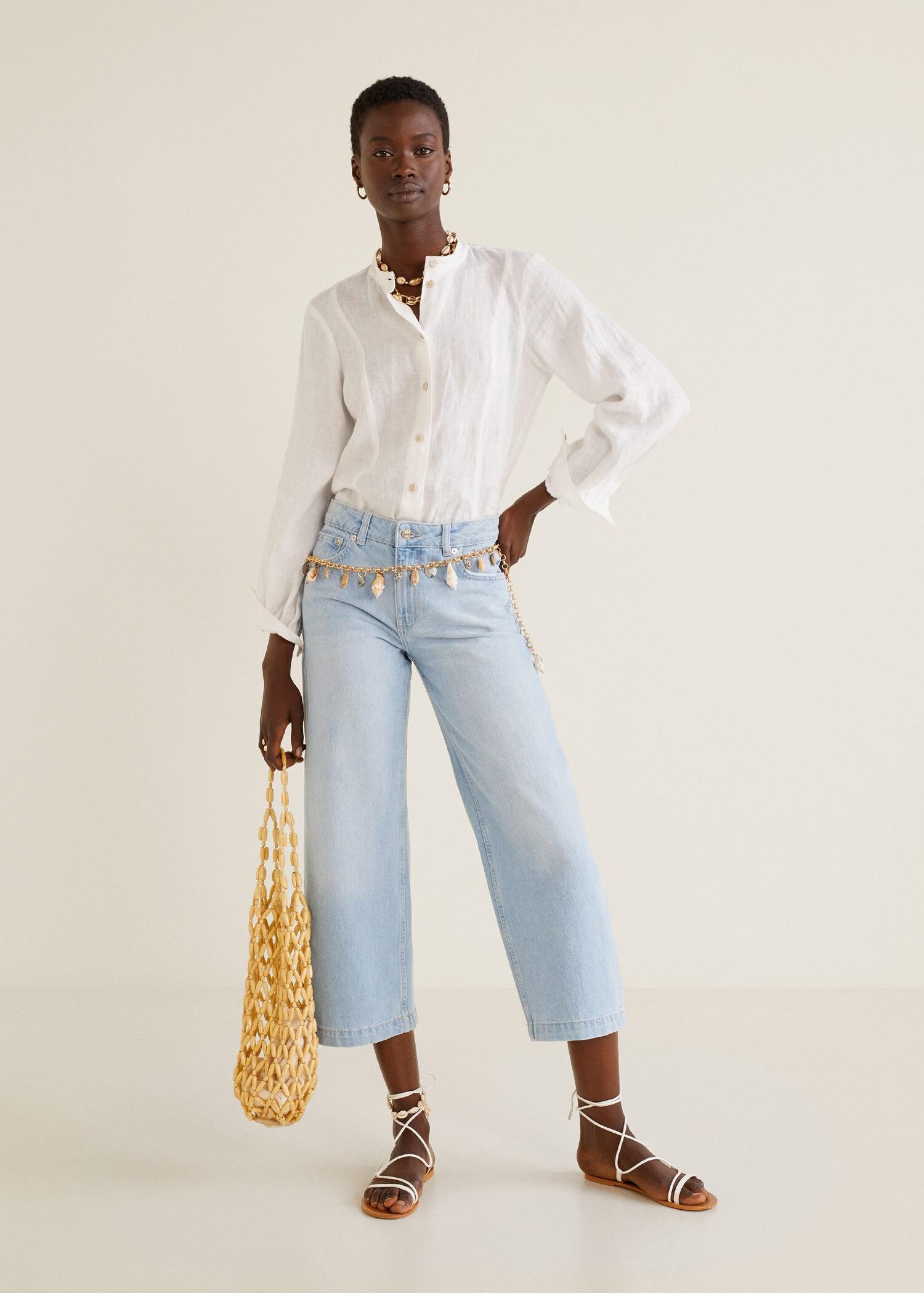 mango culotte relaxed jeans