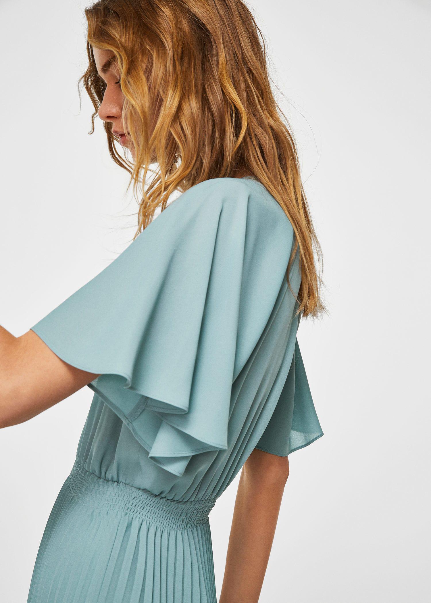 mango pleated skirt dress
