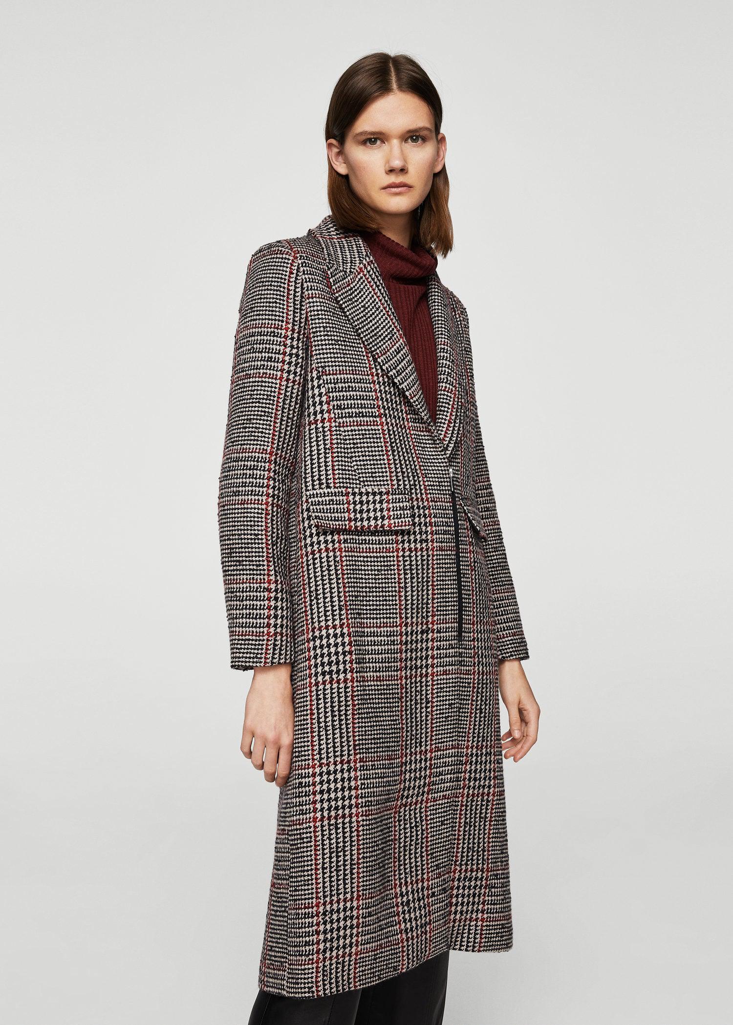 chequered coat