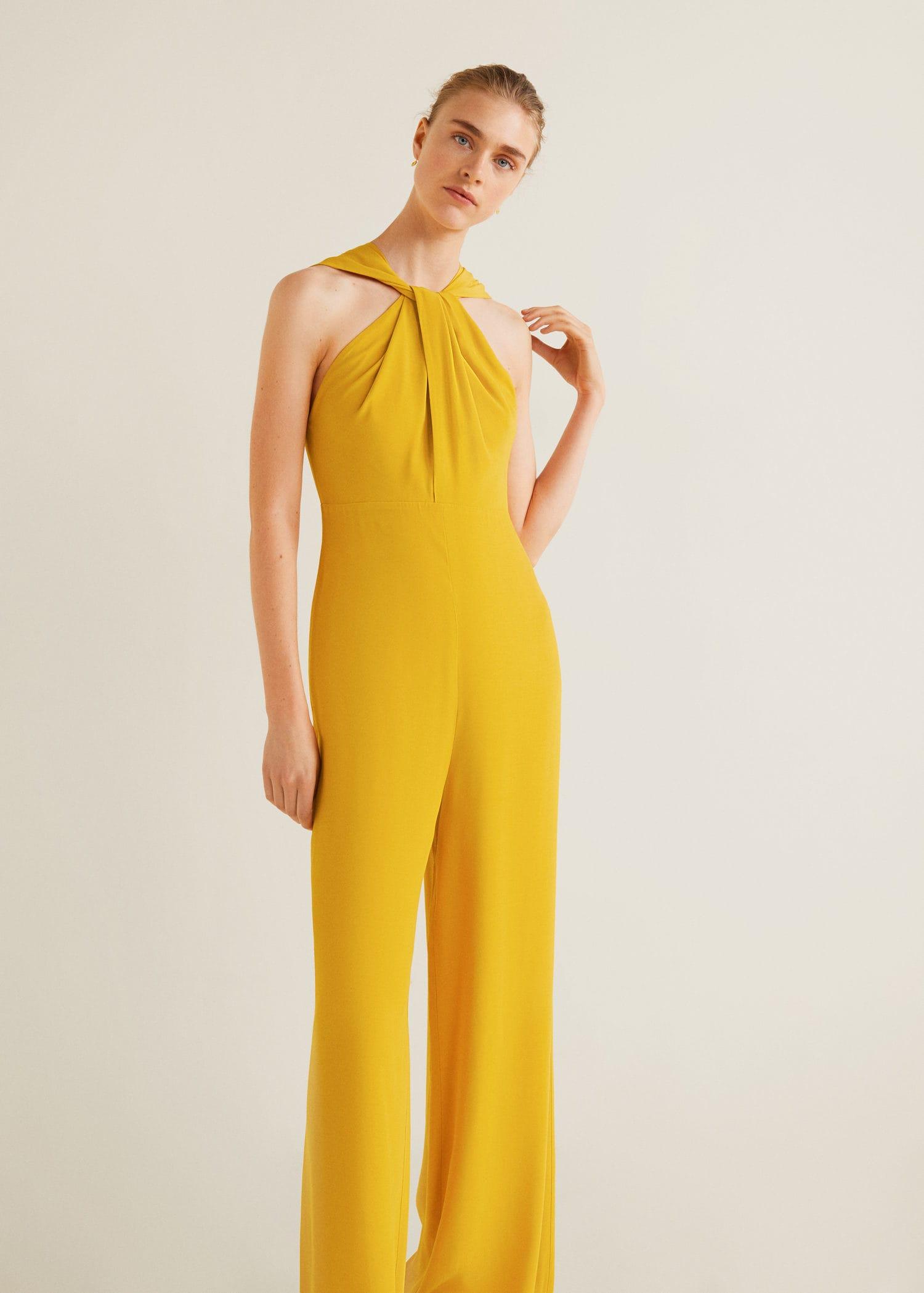 mango mustard jumpsuit