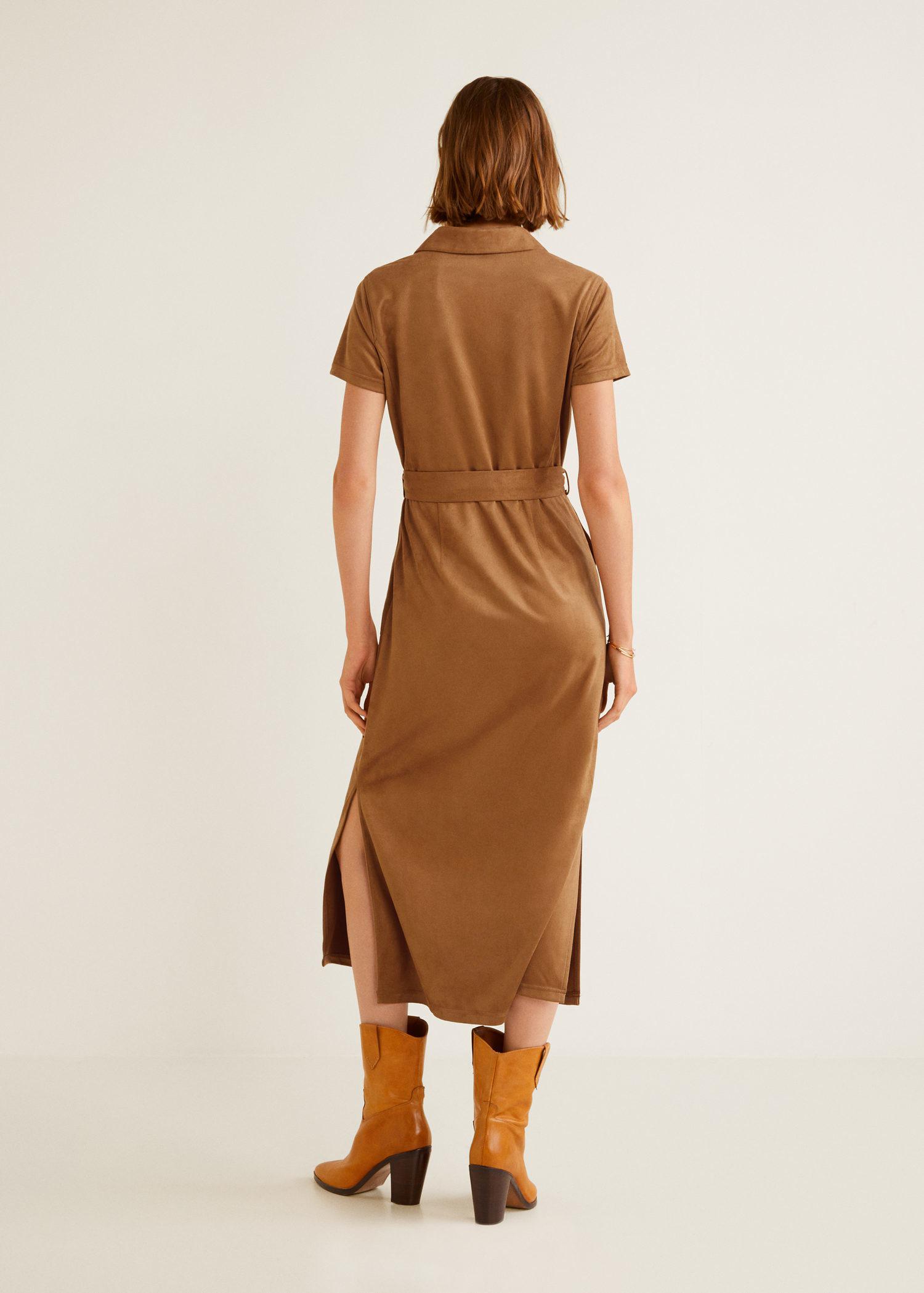 mango suede dress