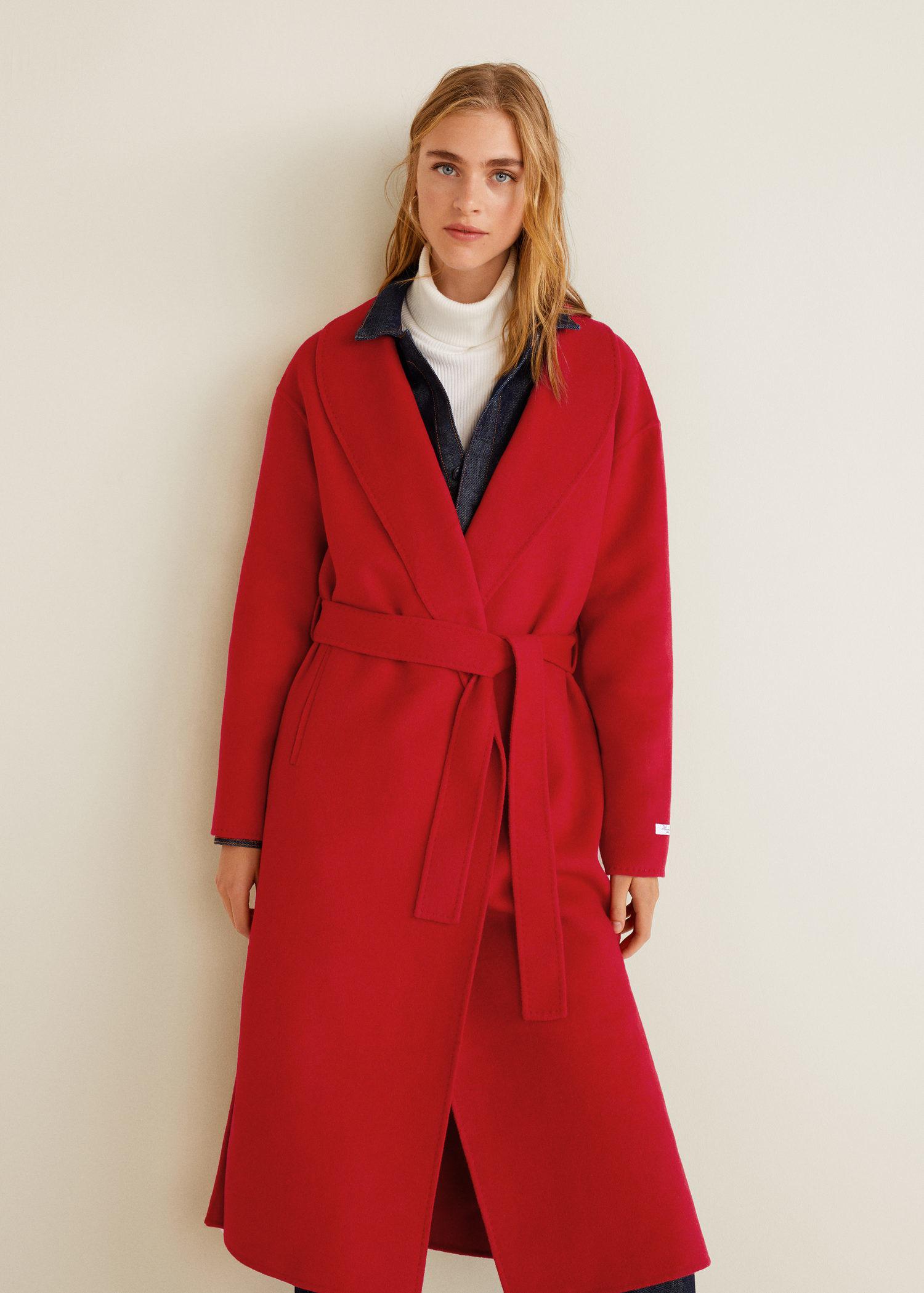 mango red coat