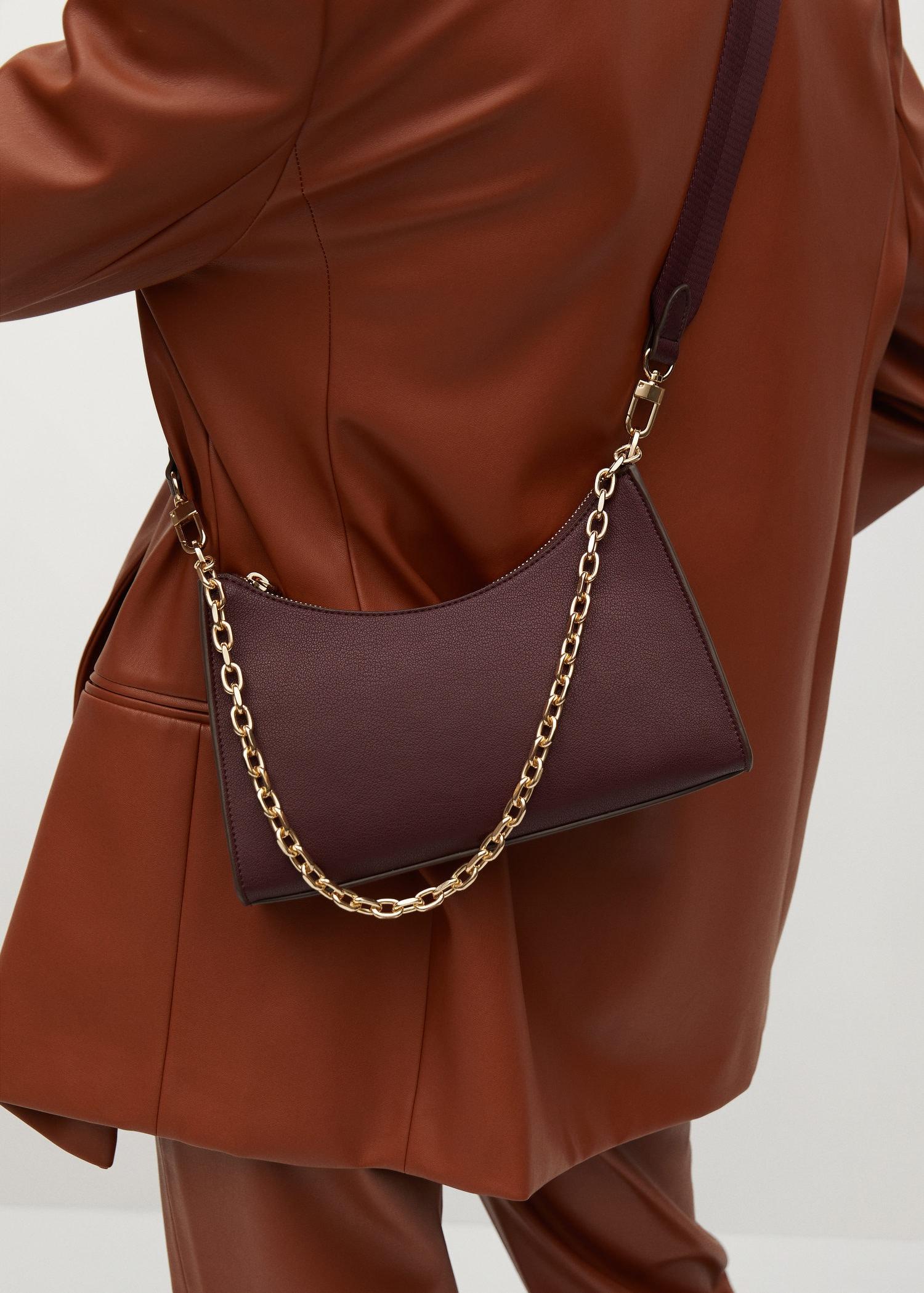 brown chain bag