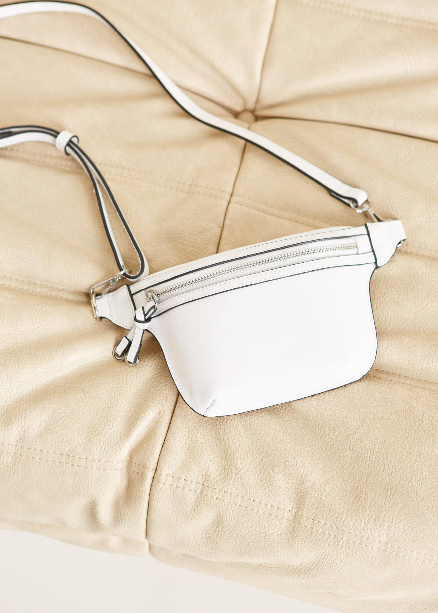 mango zip detail belt bag